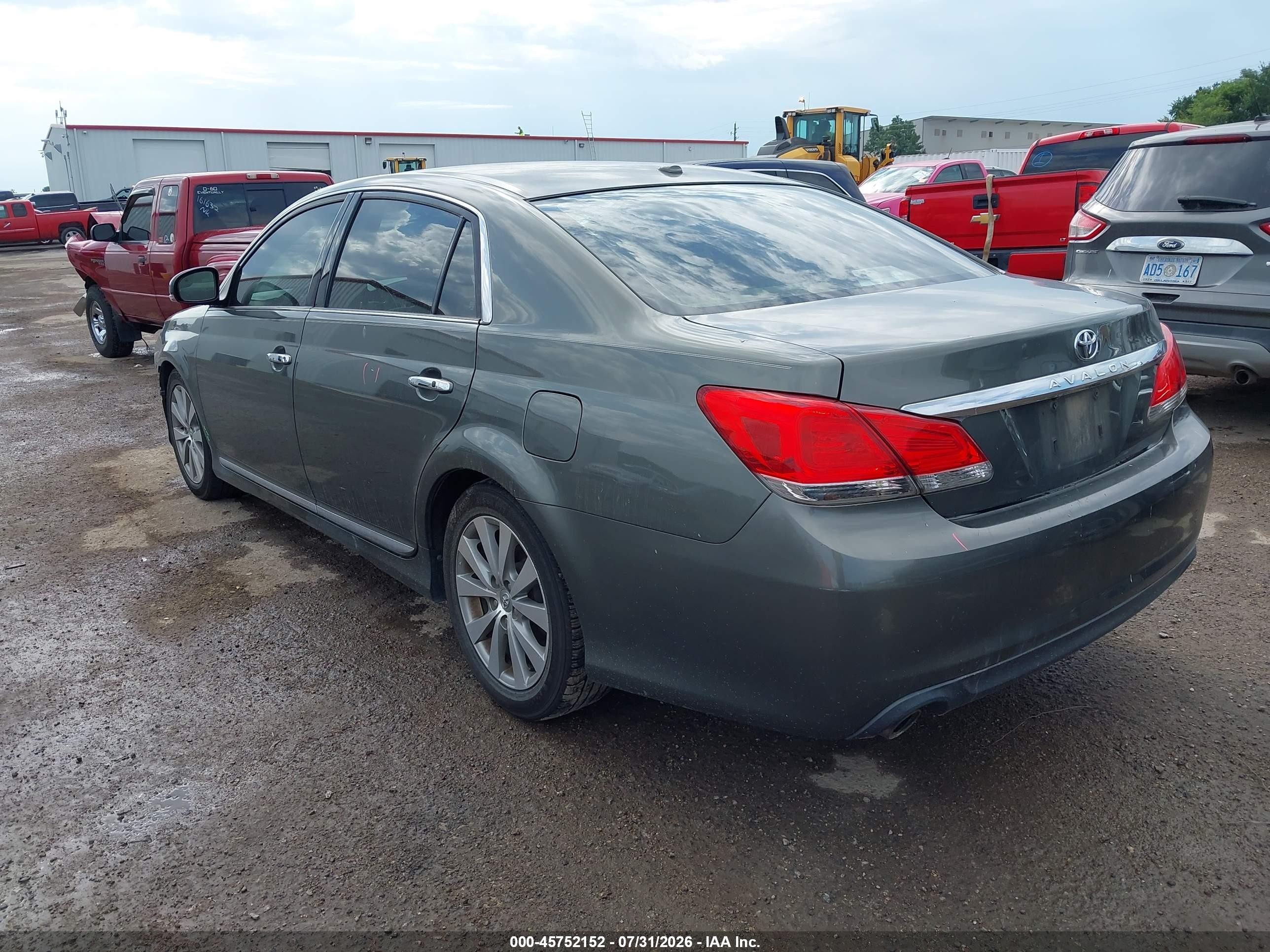 2012 Toyota Avalon Limited Gray vin: 4T1BK3DB6CU447778