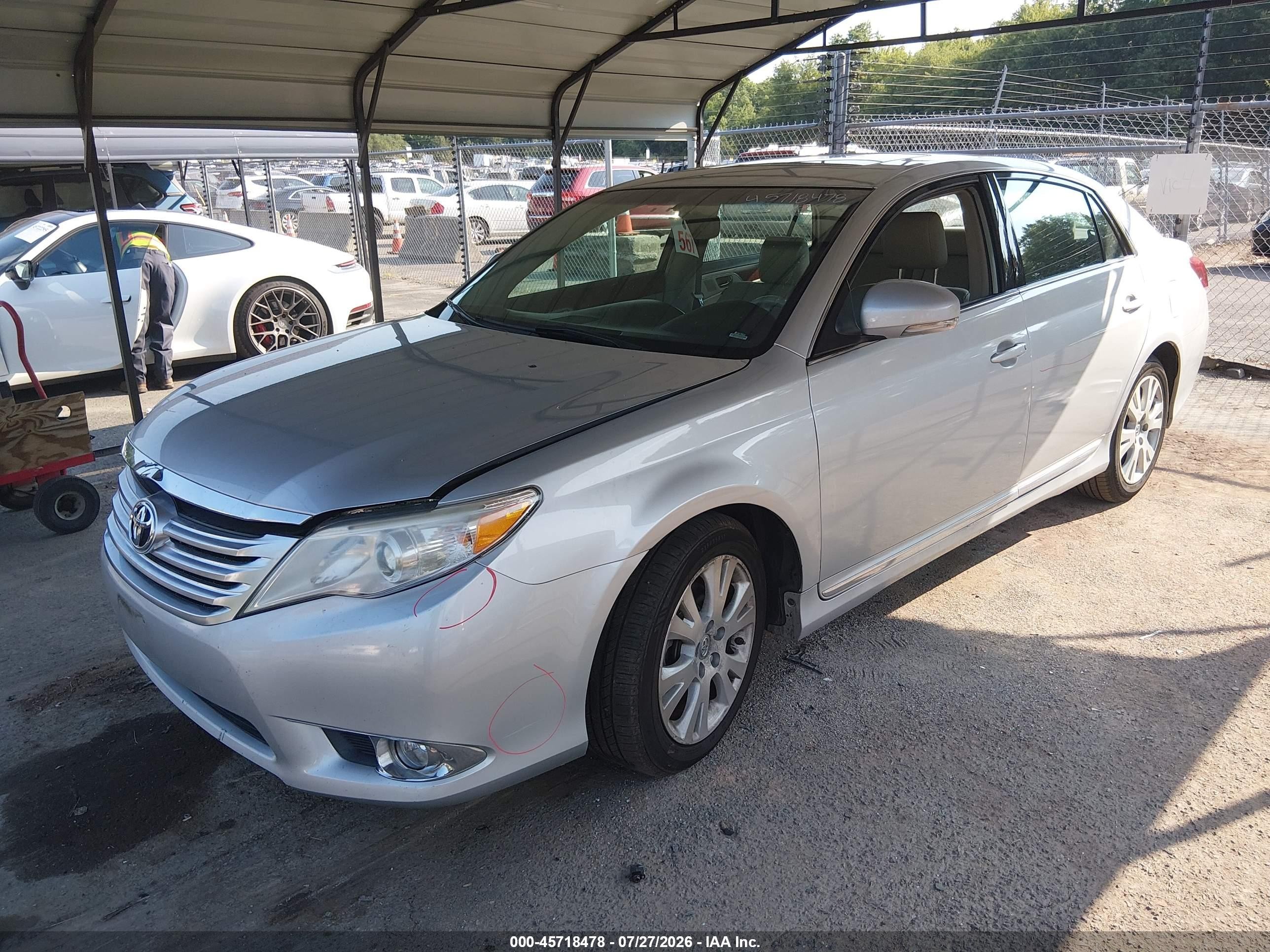 2012 Toyota Avalon   Silver vin: 4T1BK3DB6CU448459