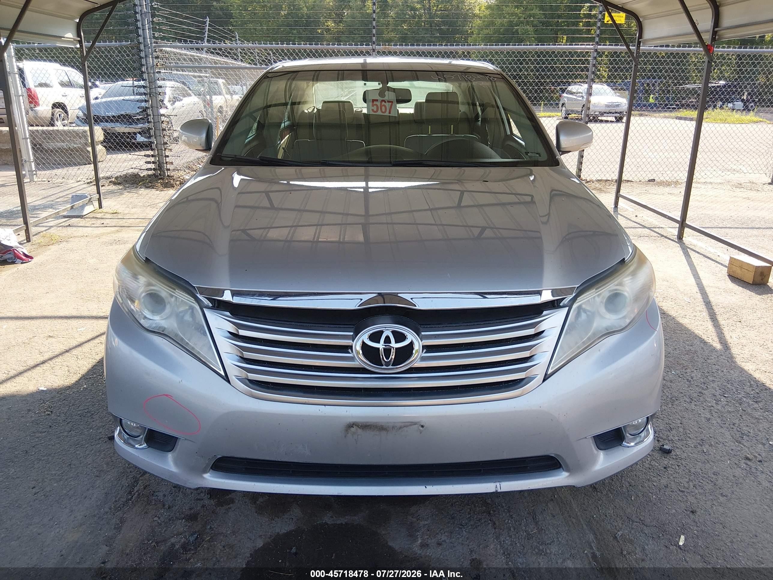 2012 Toyota Avalon   Silver vin: 4T1BK3DB6CU448459