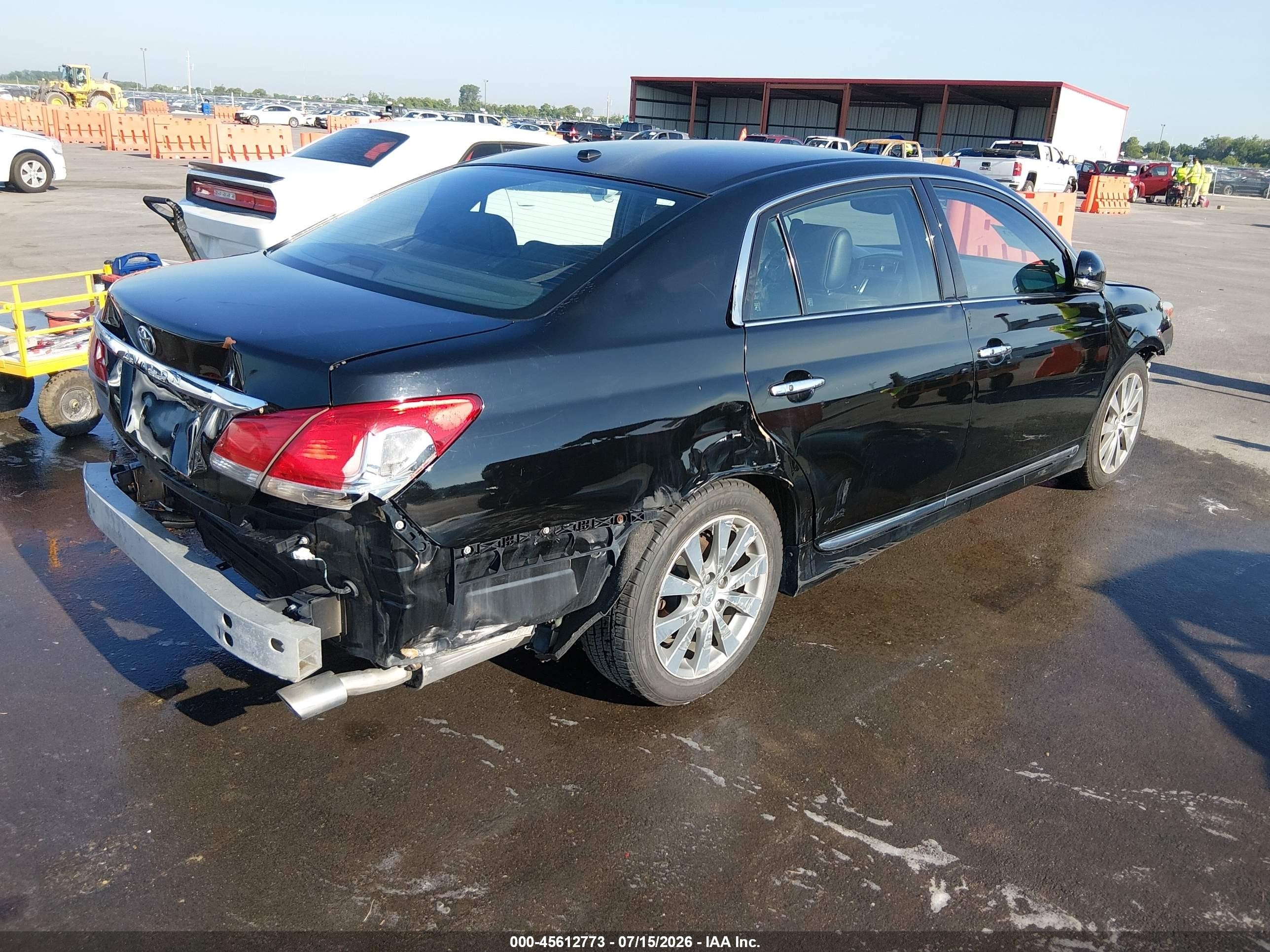 2012 Toyota Avalon Limited Black vin: 4T1BK3DB6CU453841