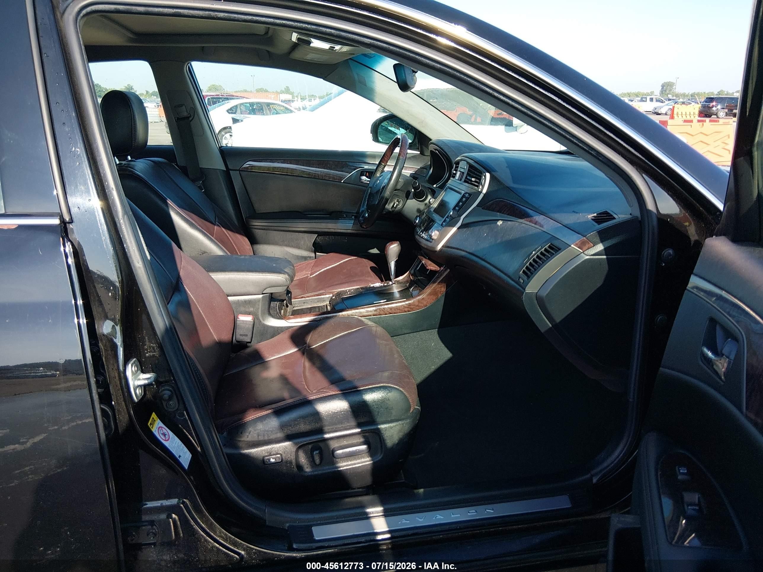 2012 Toyota Avalon Limited Black vin: 4T1BK3DB6CU453841