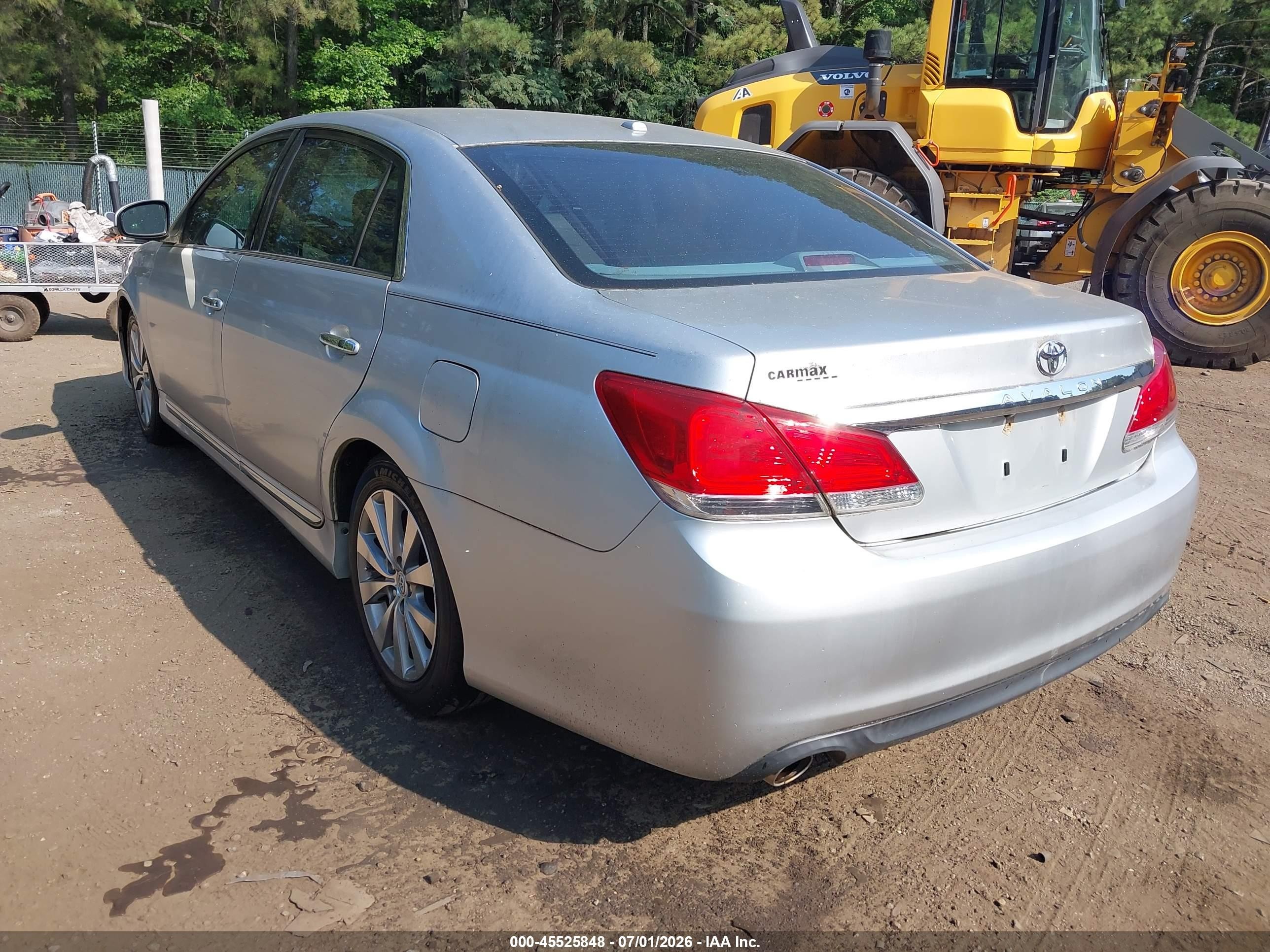 2012 Toyota Avalon Limited Серебряный vin: 4T1BK3DB6CU458358