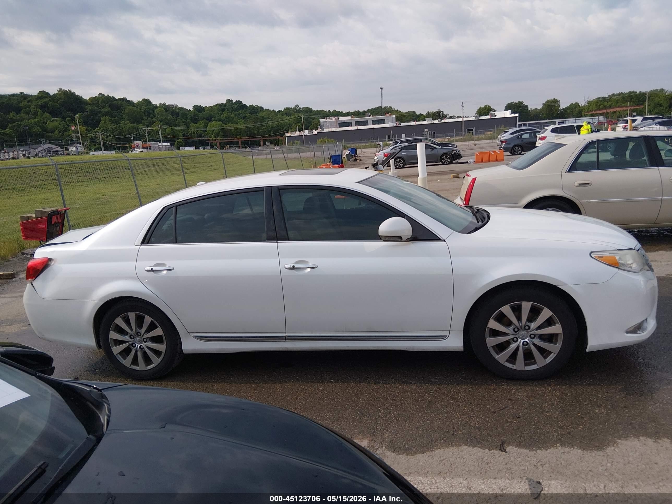 2012 Toyota Avalon Limited White vin: 4T1BK3DB6CU470137