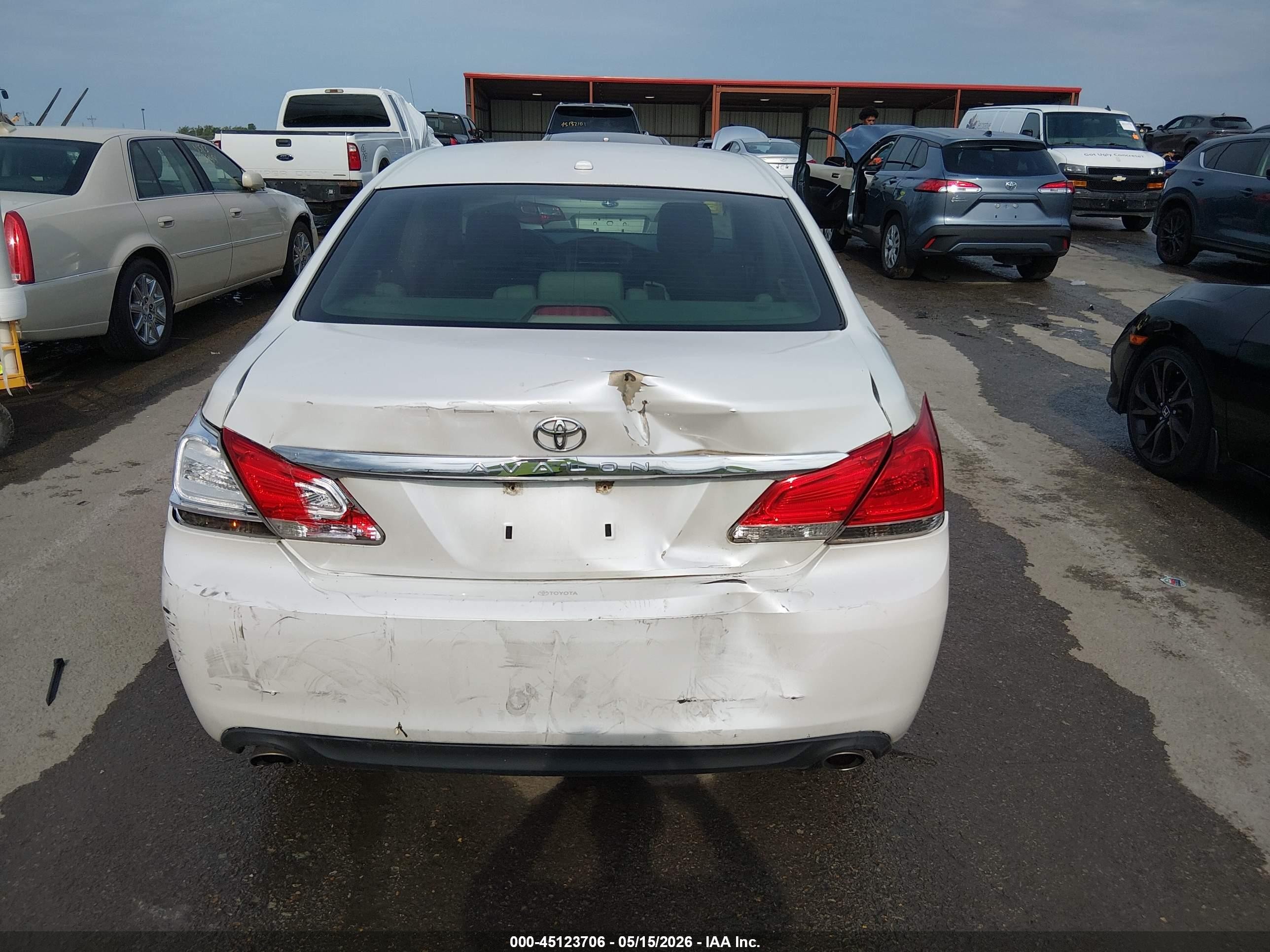 2012 Toyota Avalon Limited White vin: 4T1BK3DB6CU470137