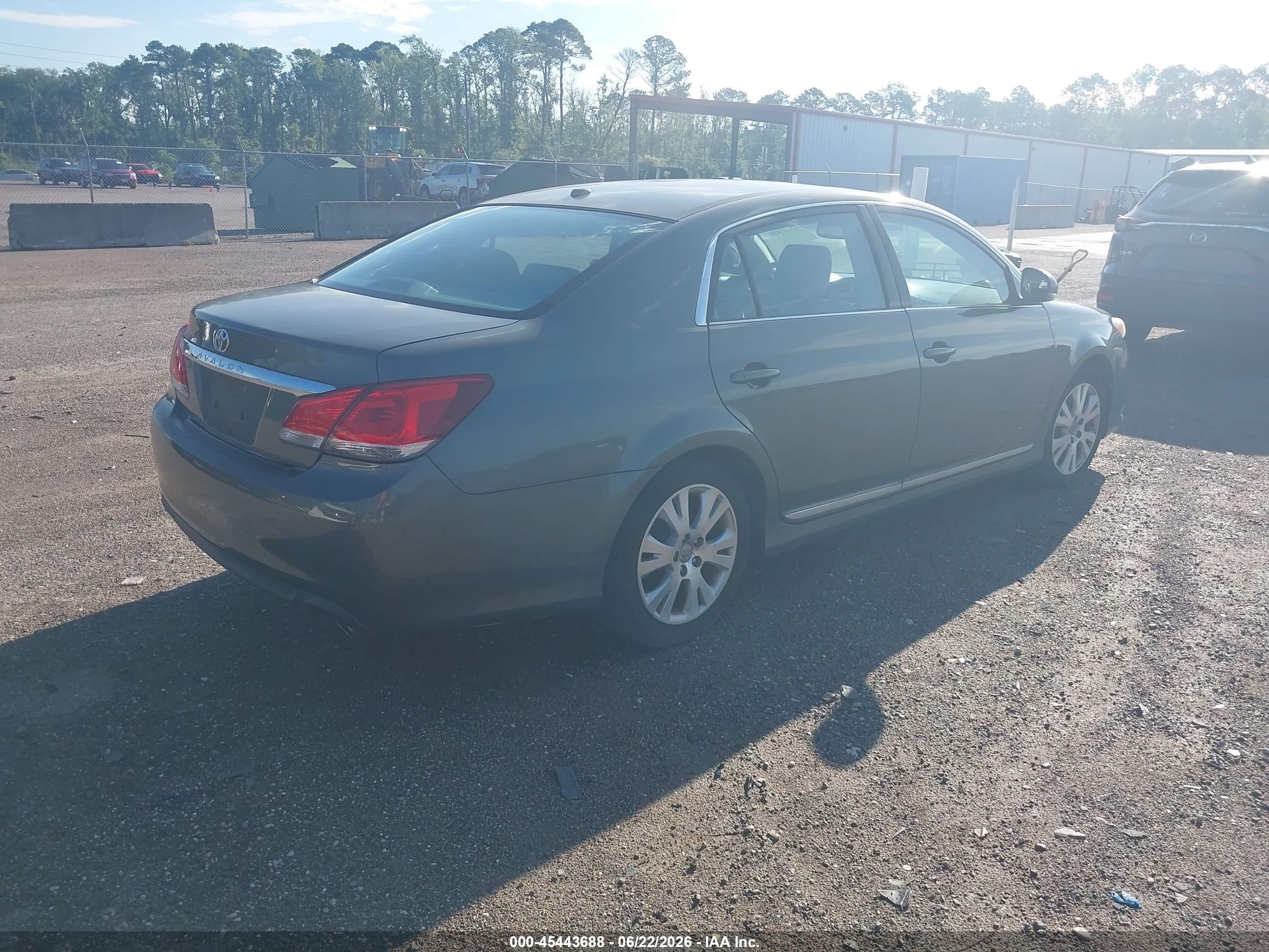 2011 Toyota Avalon   Green vin: 4T1BK3DB7BU374564