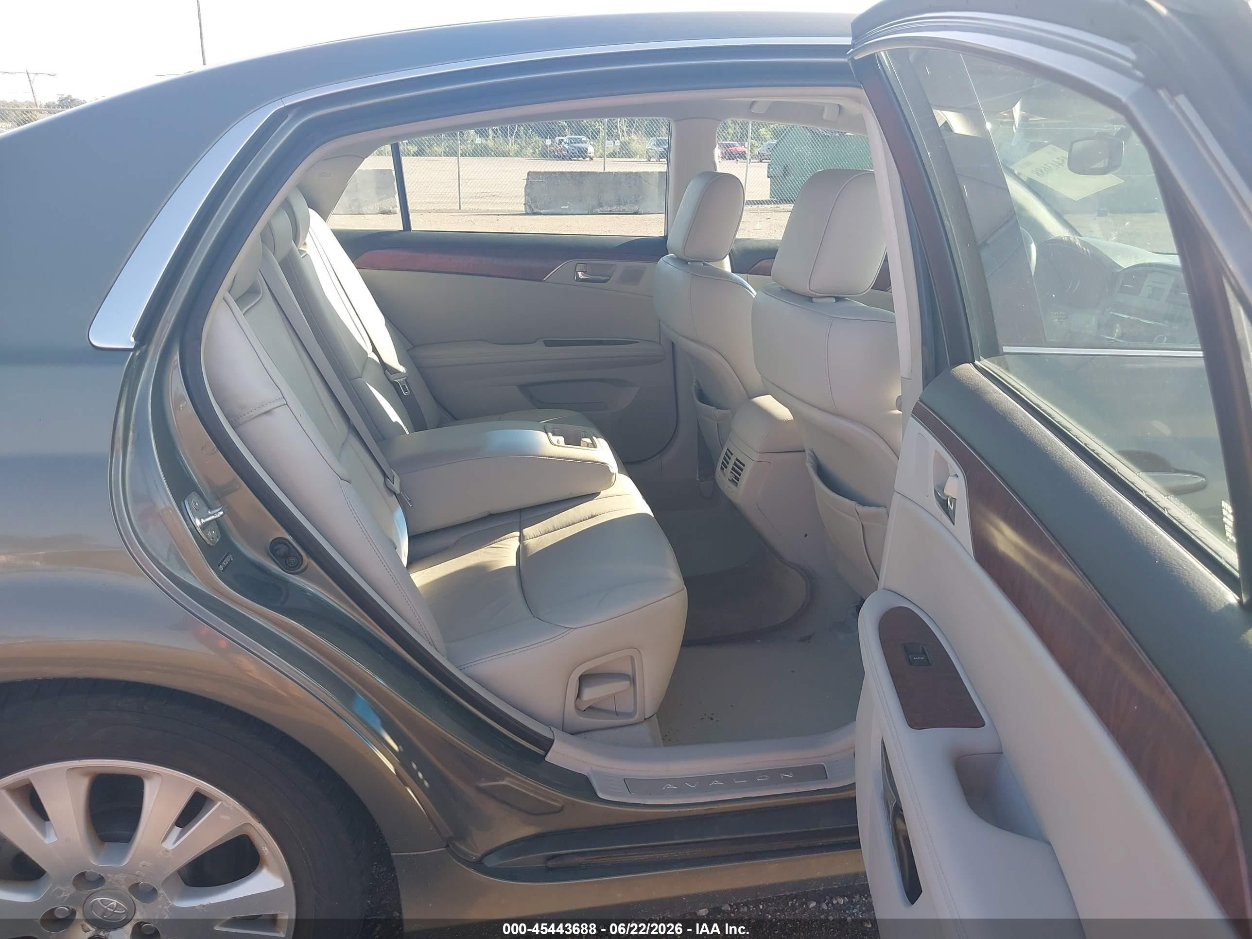 2011 Toyota Avalon   Green vin: 4T1BK3DB7BU374564