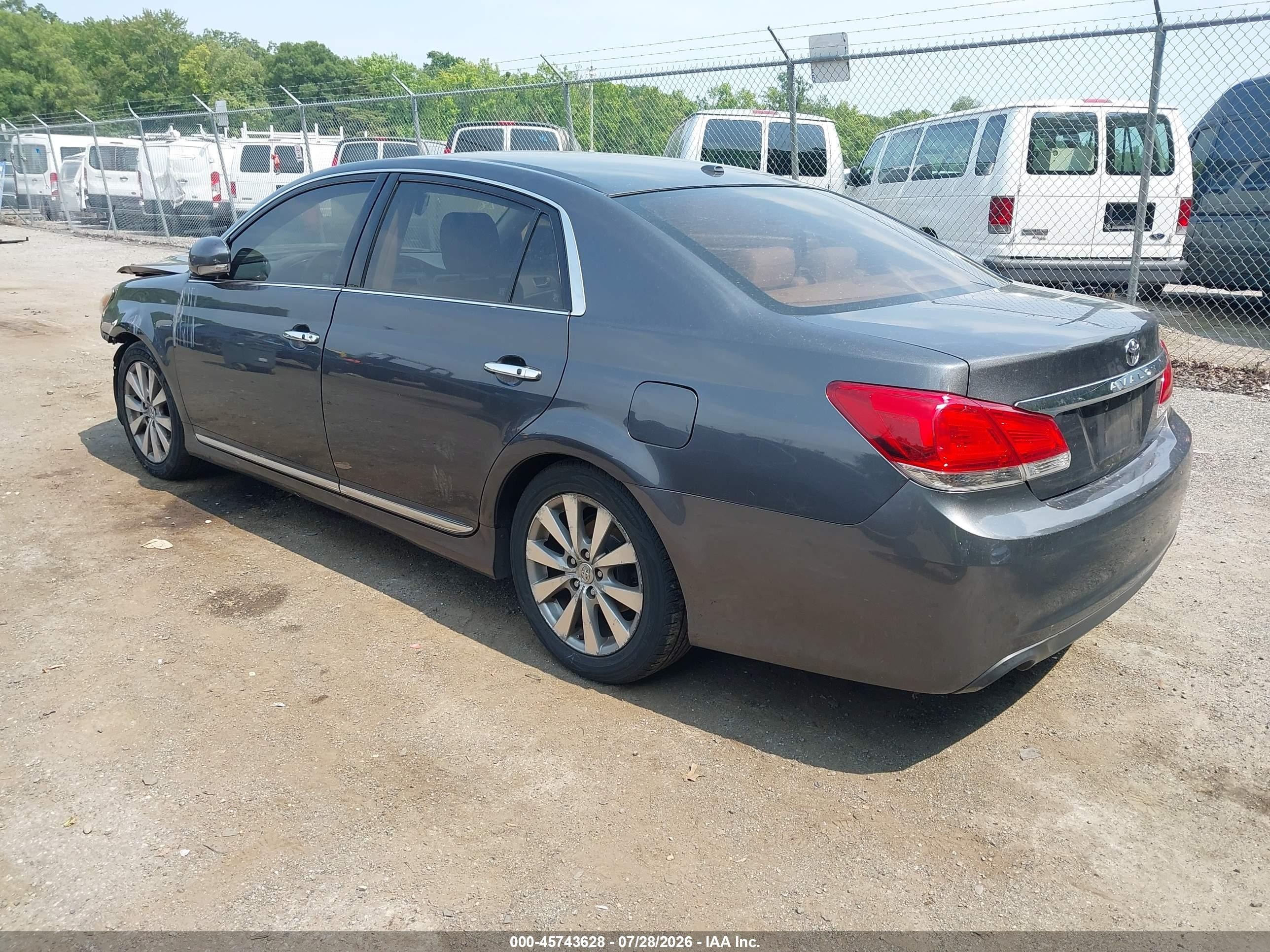 2011 Toyota Avalon Limited Gray vin: 4T1BK3DB7BU383863