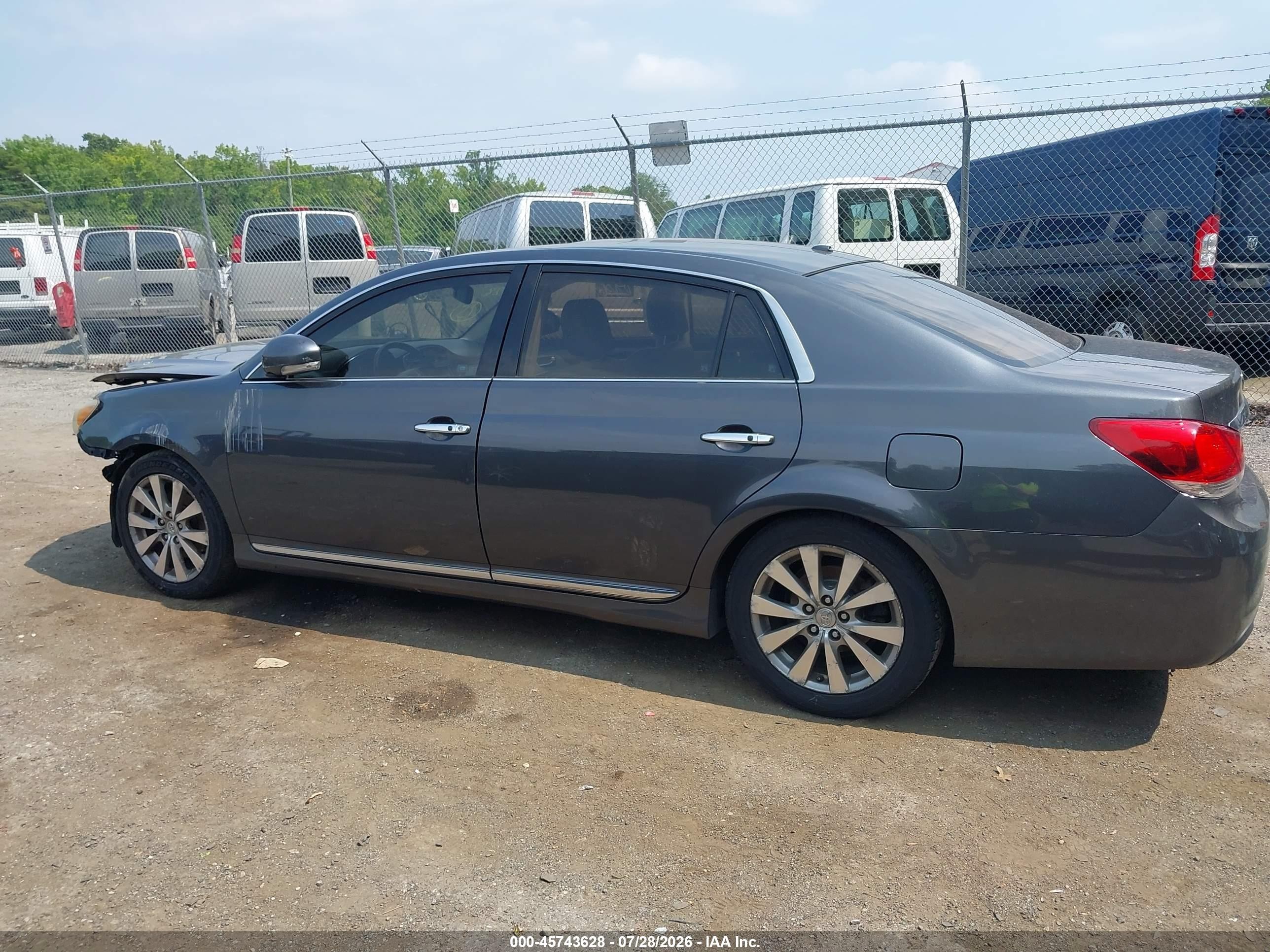 2011 Toyota Avalon Limited Gray vin: 4T1BK3DB7BU383863