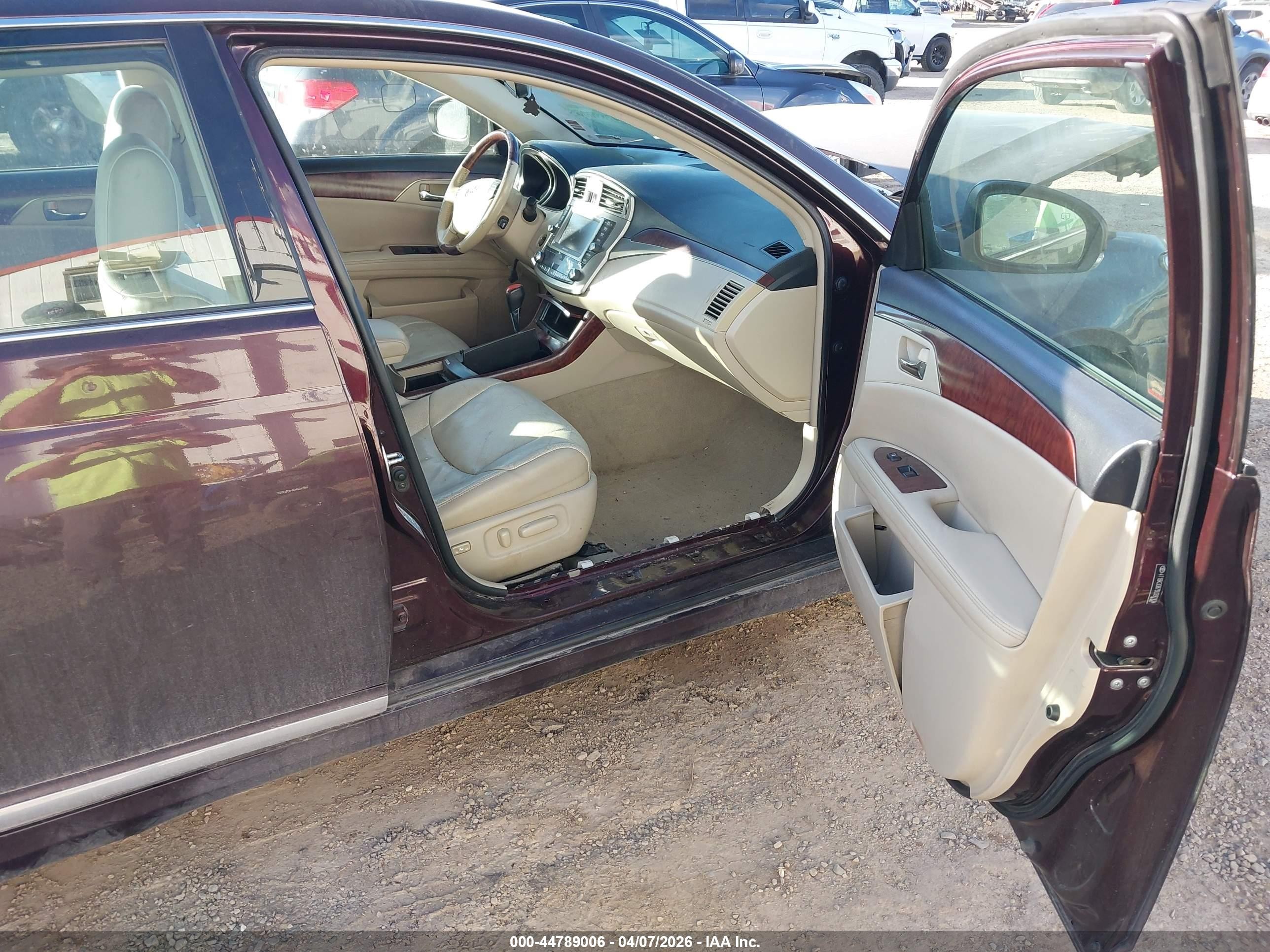 2011 Toyota Avalon Limited Бордовый vin: 4T1BK3DB7BU392434