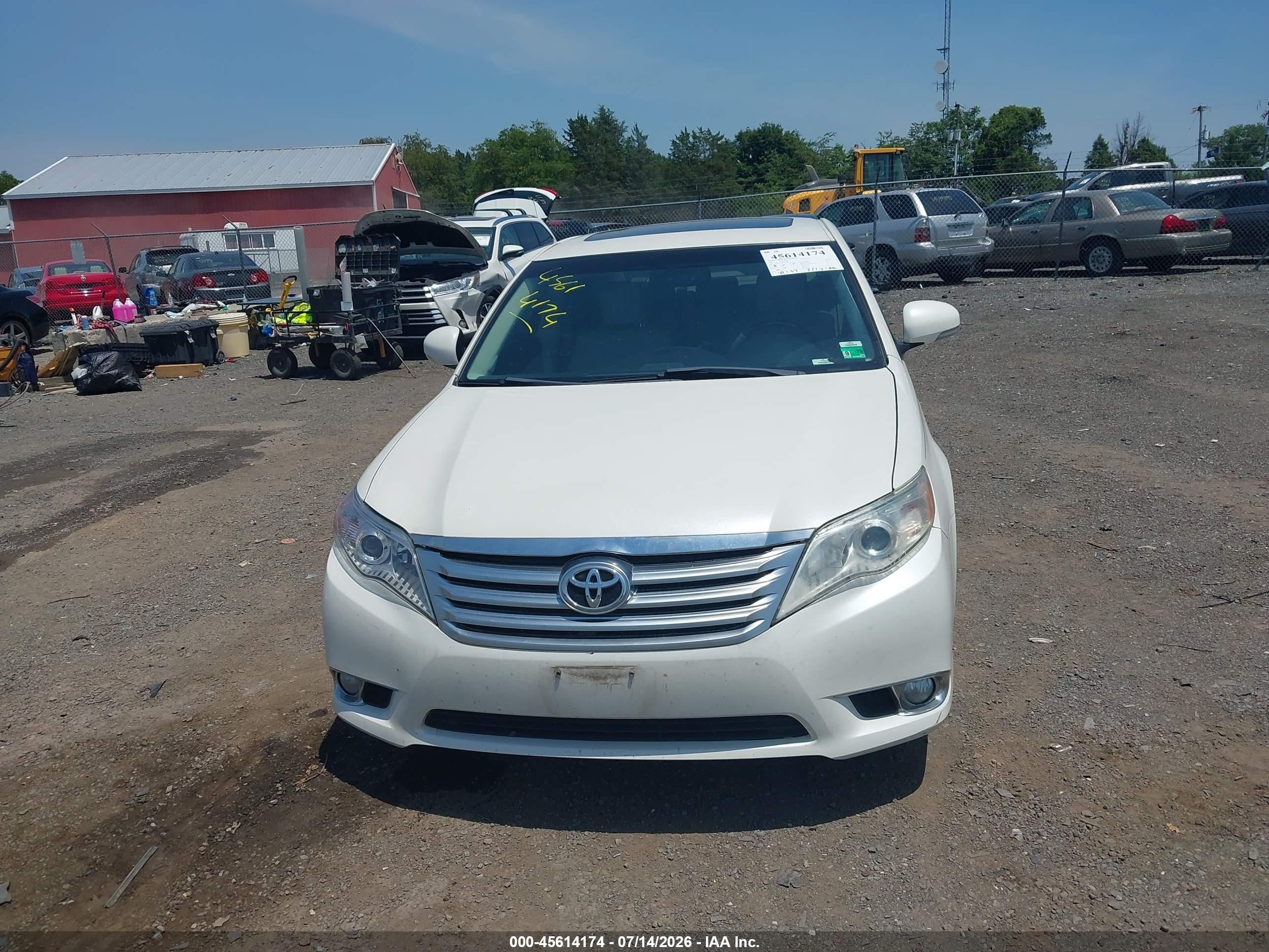 2011 Toyota Avalon Limited White vin: 4T1BK3DB7BU399691
