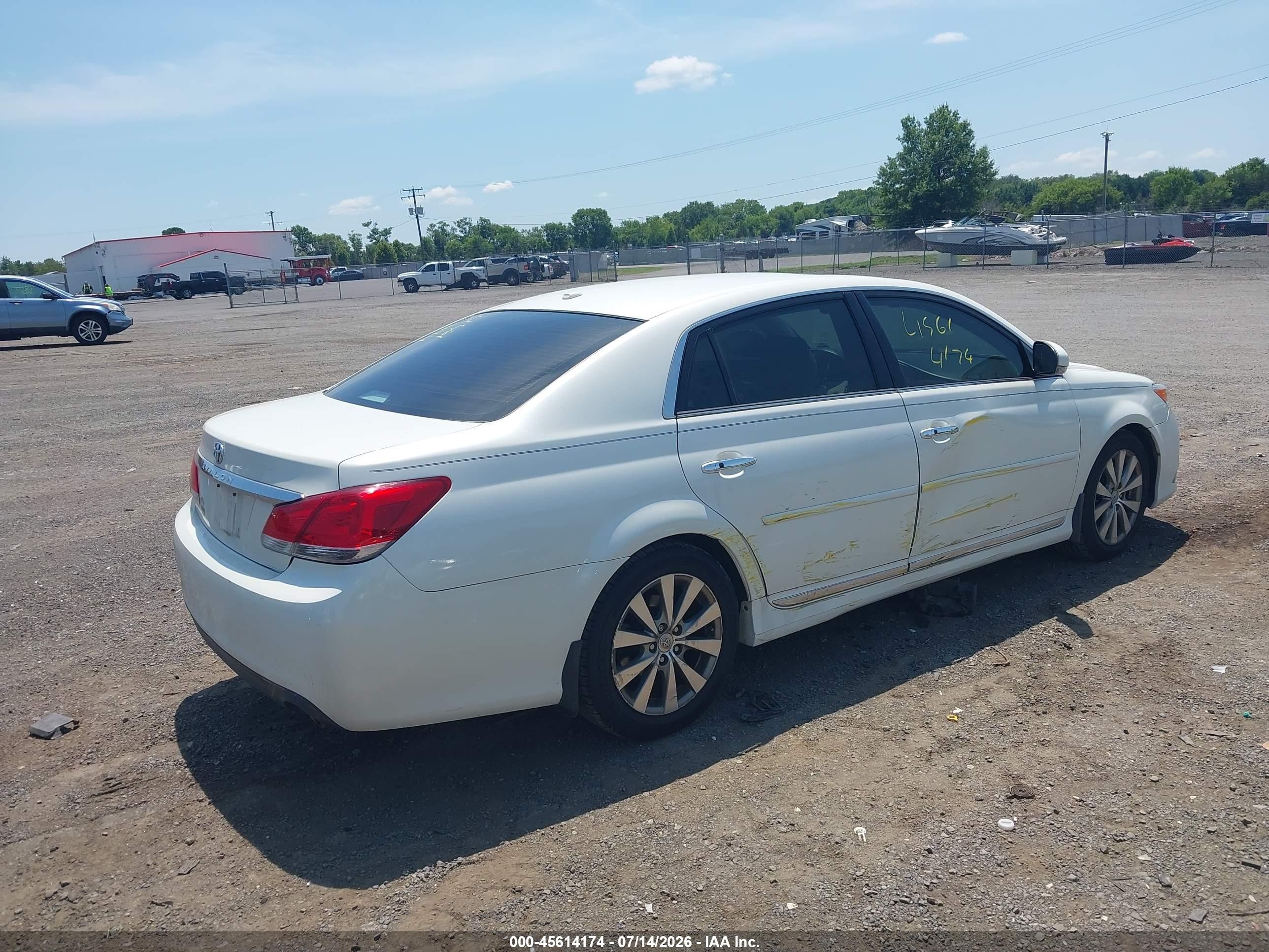 2011 Toyota Avalon Limited White vin: 4T1BK3DB7BU399691