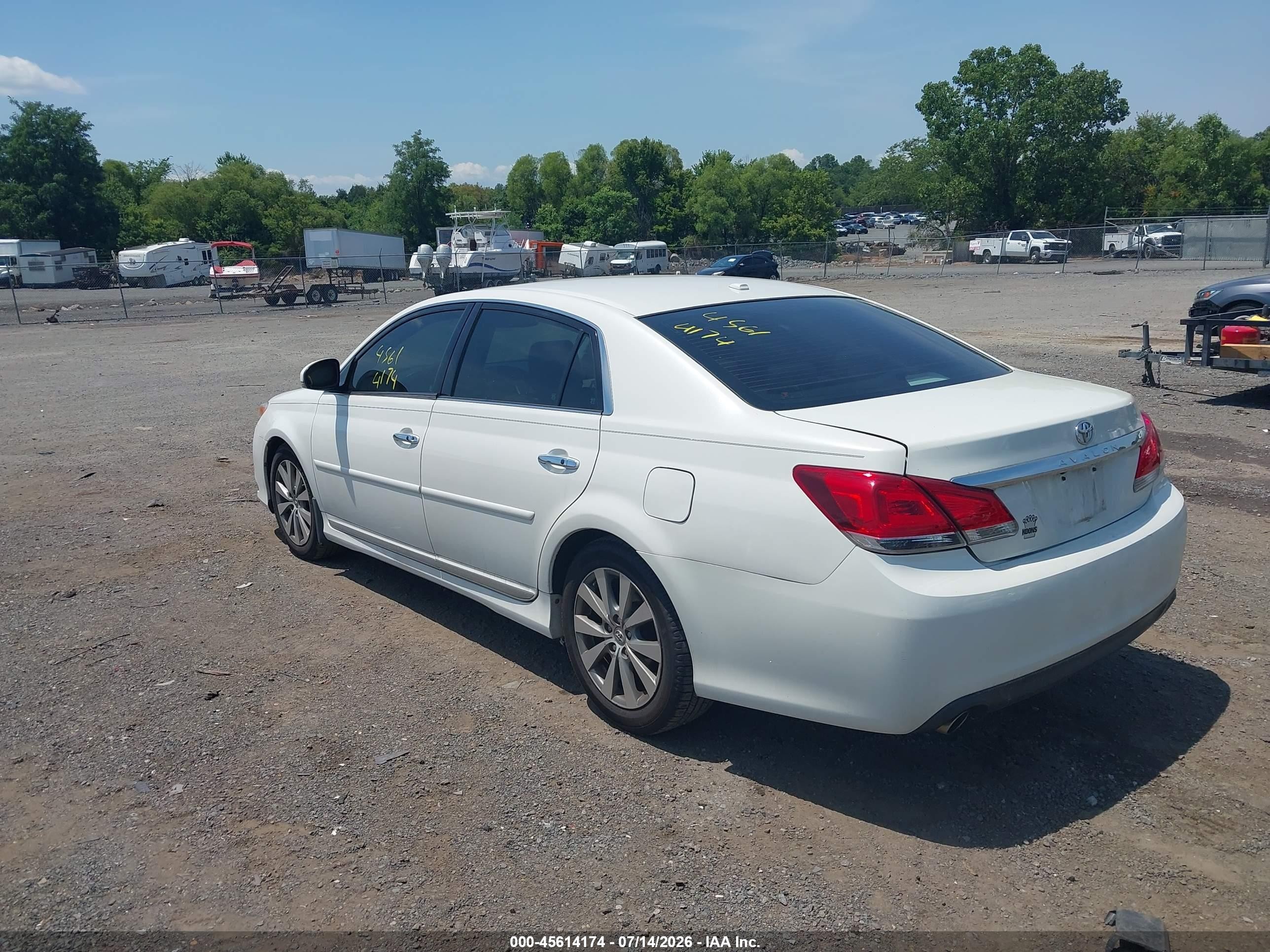 2011 Toyota Avalon Limited White vin: 4T1BK3DB7BU399691