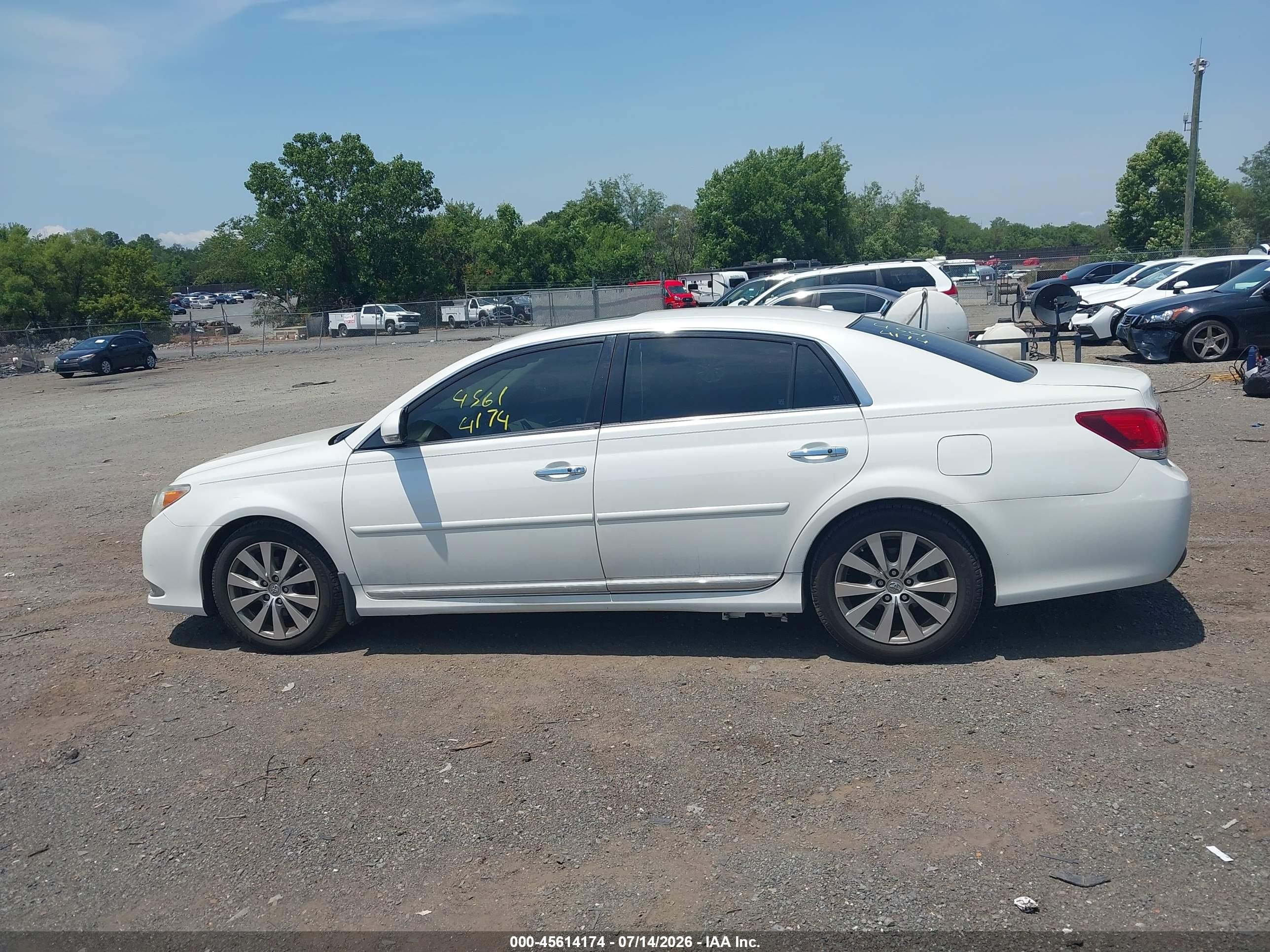 2011 Toyota Avalon Limited White vin: 4T1BK3DB7BU399691