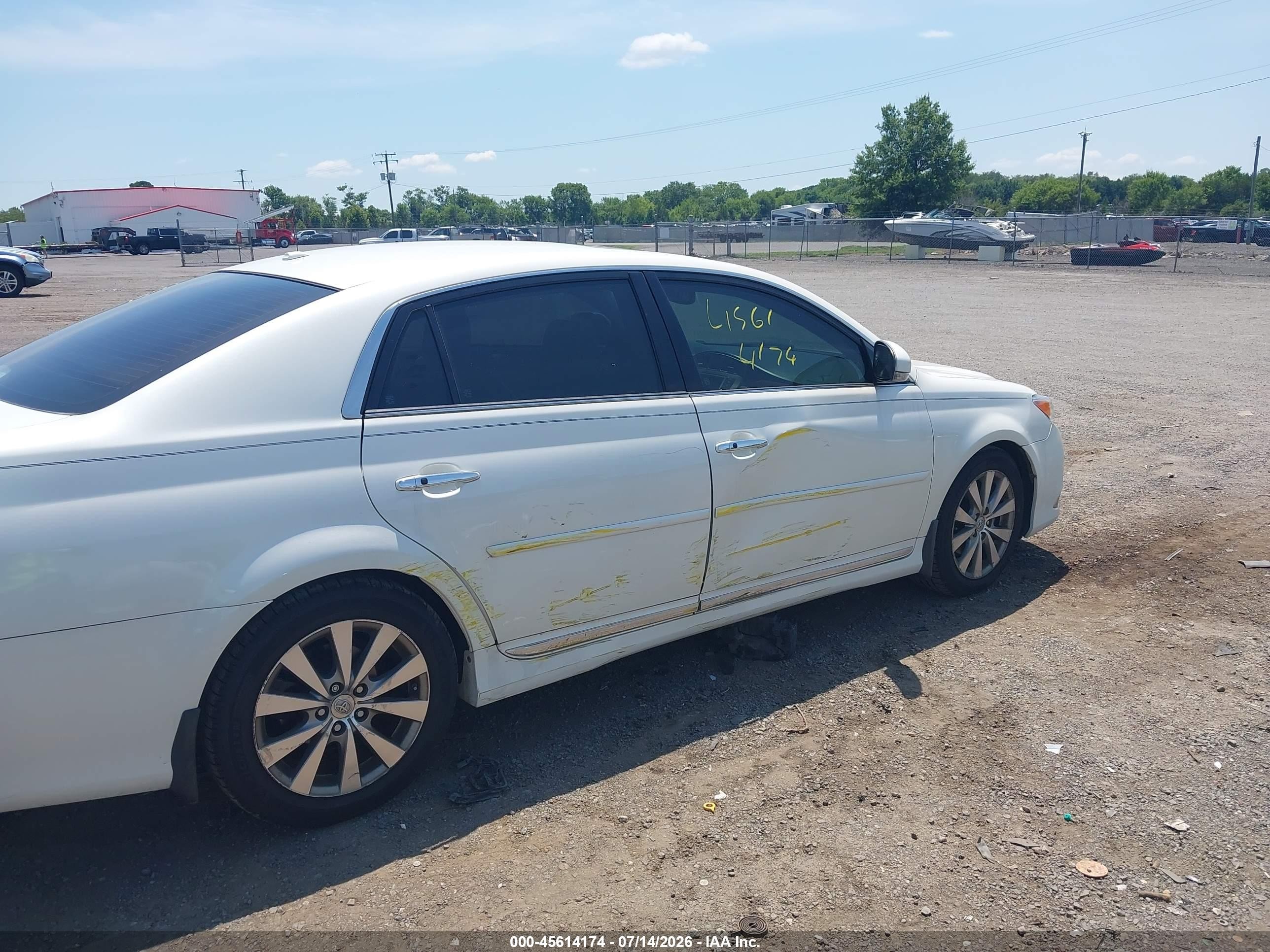 2011 Toyota Avalon Limited White vin: 4T1BK3DB7BU399691