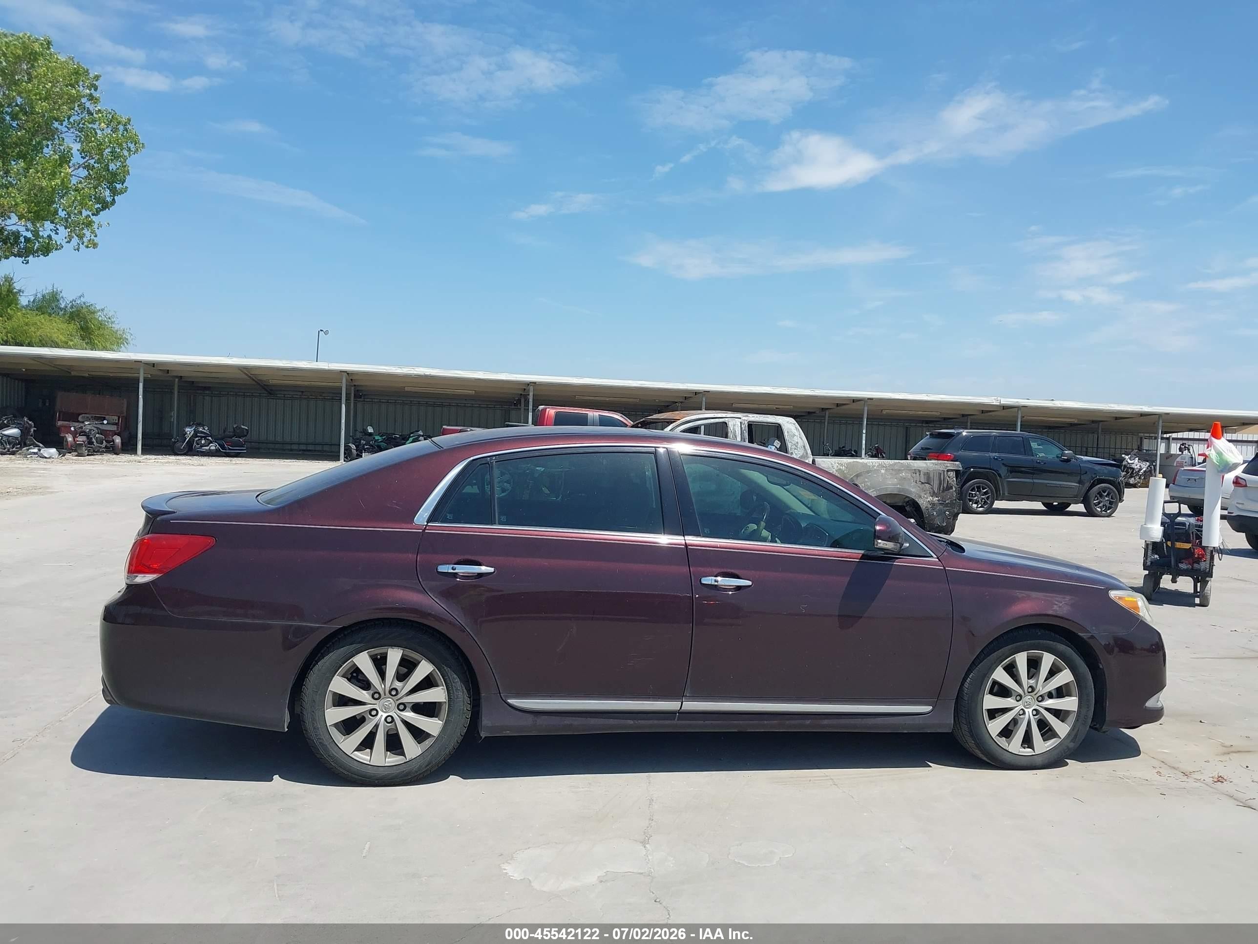 2011 Toyota Avalon Limited Burgundy vin: 4T1BK3DB7BU435184