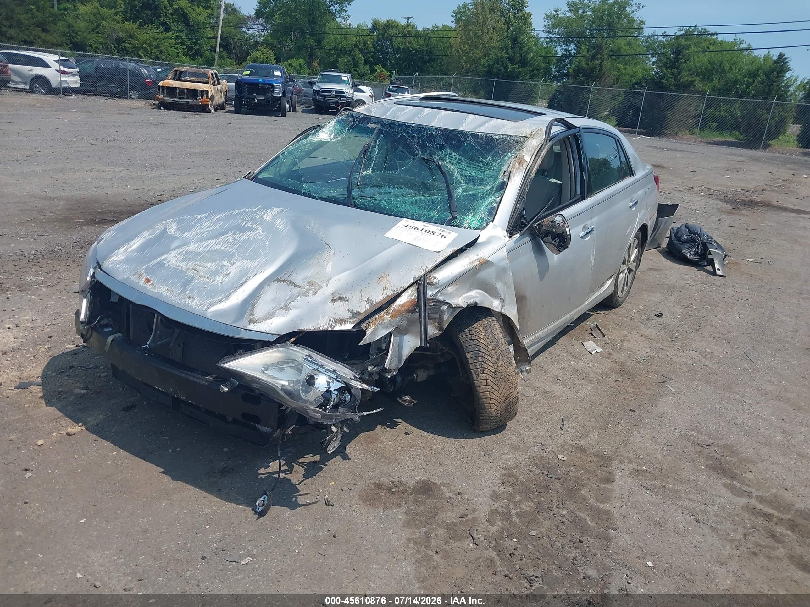 2012 Toyota Avalon Limited Silver vin: 4T1BK3DB7CU442573