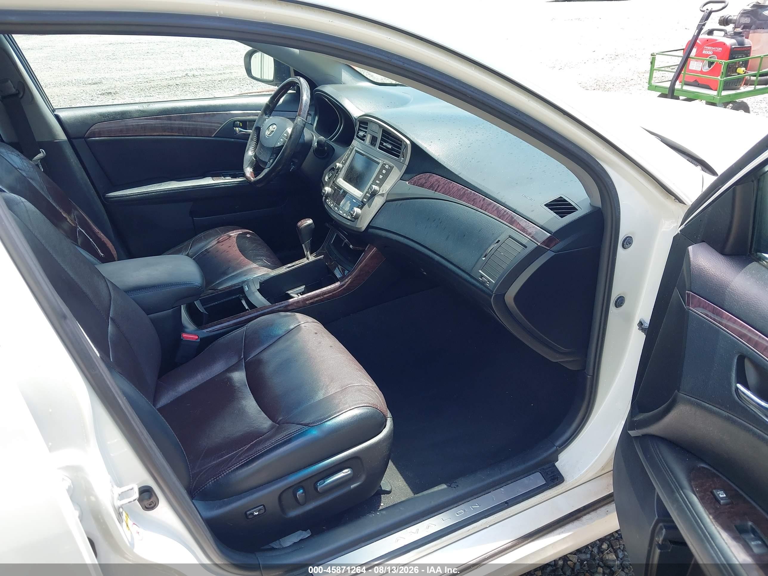 2012 Toyota Avalon Limited White vin: 4T1BK3DB7CU468526