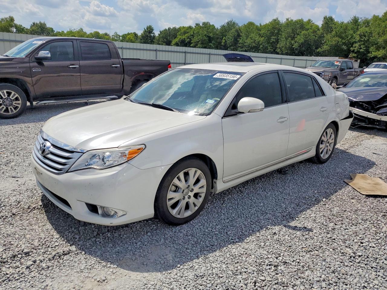 2012 Toyota Avalon Base White vin: 4T1BK3DB7CU471216