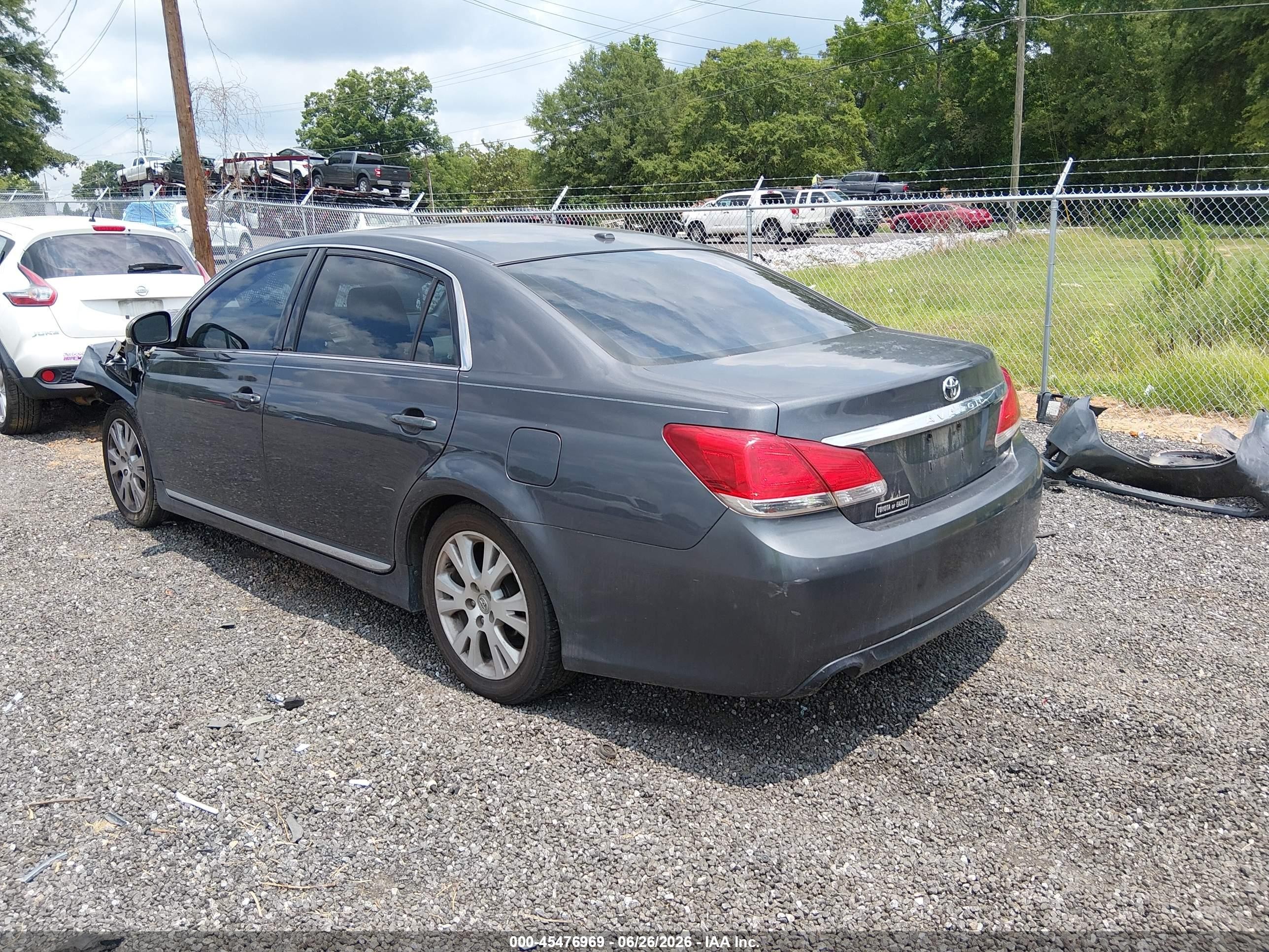 2011 Toyota Avalon   Gray vin: 4T1BK3DB8BU376419