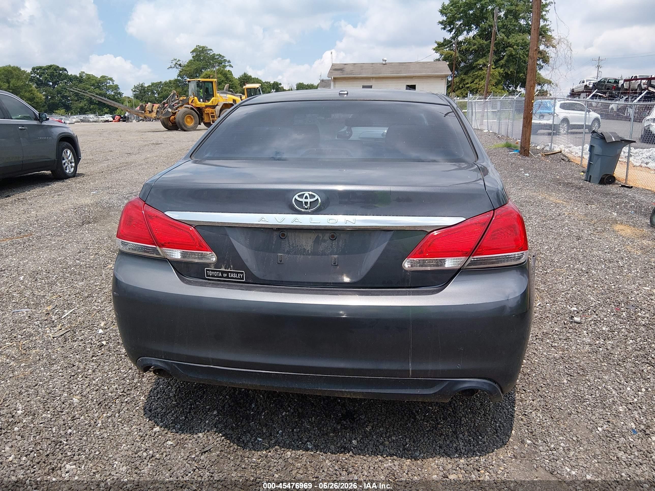 2011 Toyota Avalon   Gray vin: 4T1BK3DB8BU376419
