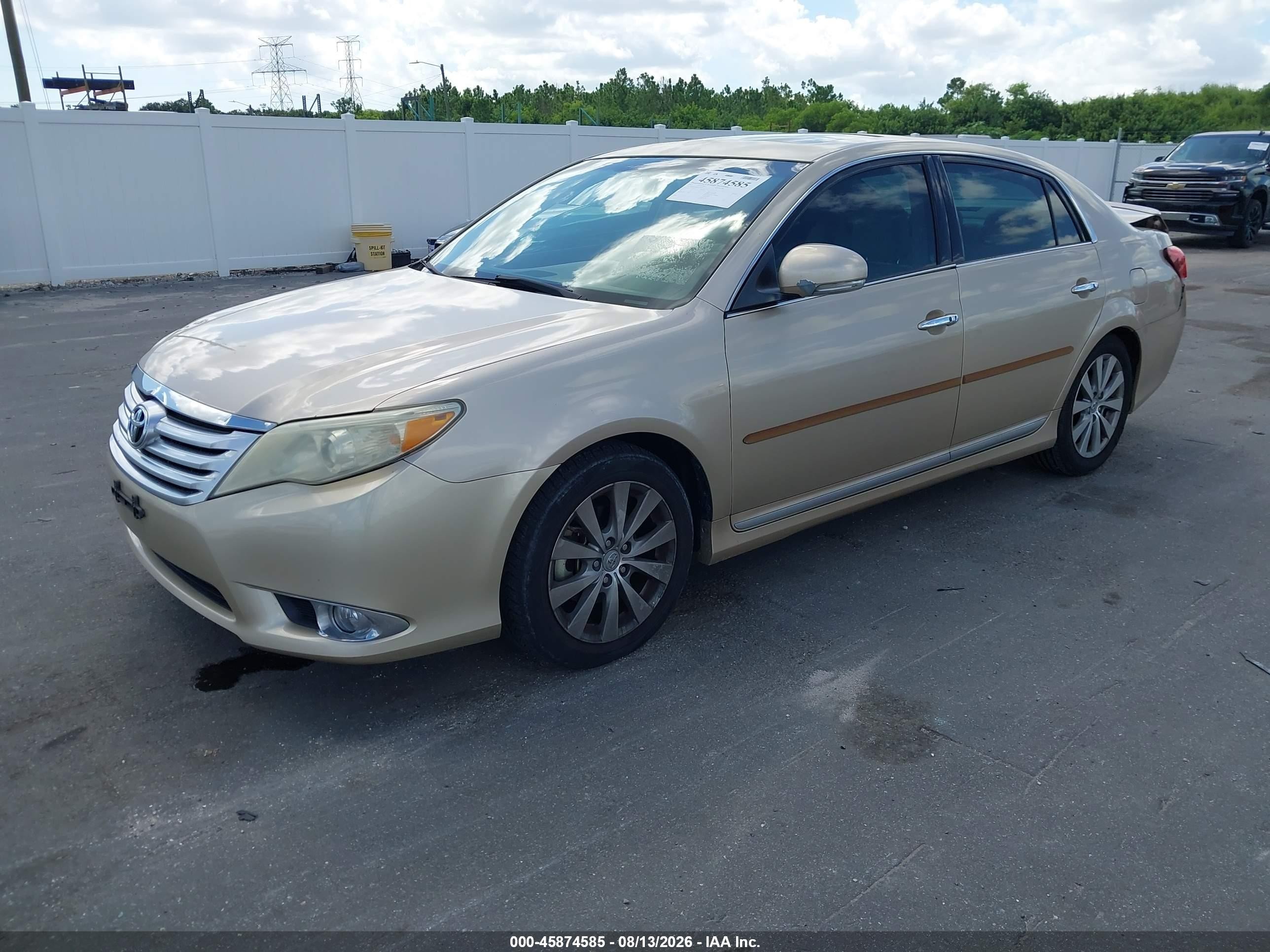 2011 Toyota Avalon Limited Золотой vin: 4T1BK3DB8BU376629