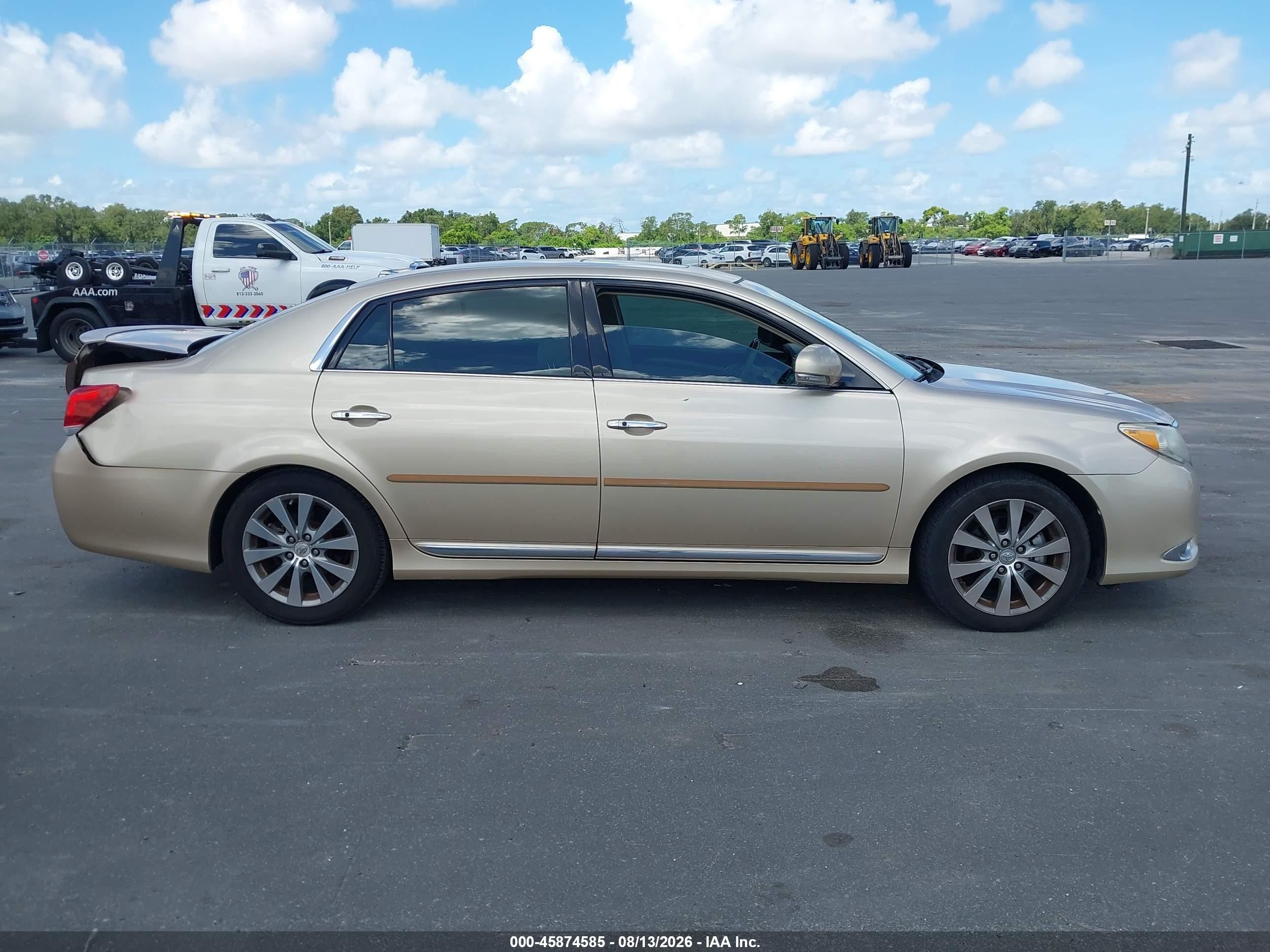 2011 Toyota Avalon Limited Золотой vin: 4T1BK3DB8BU376629