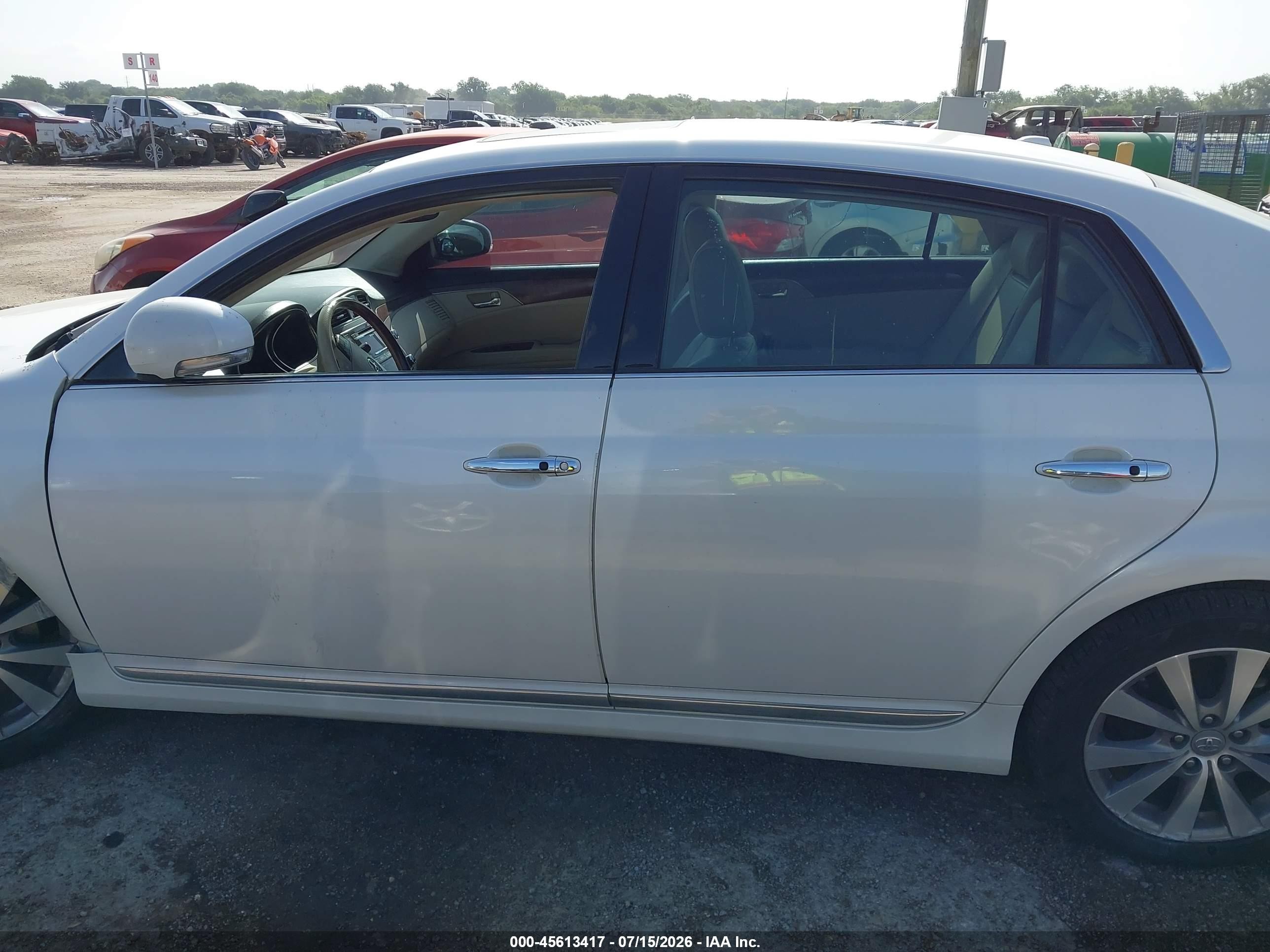2011 Toyota Avalon Limited White vin: 4T1BK3DB8BU395553