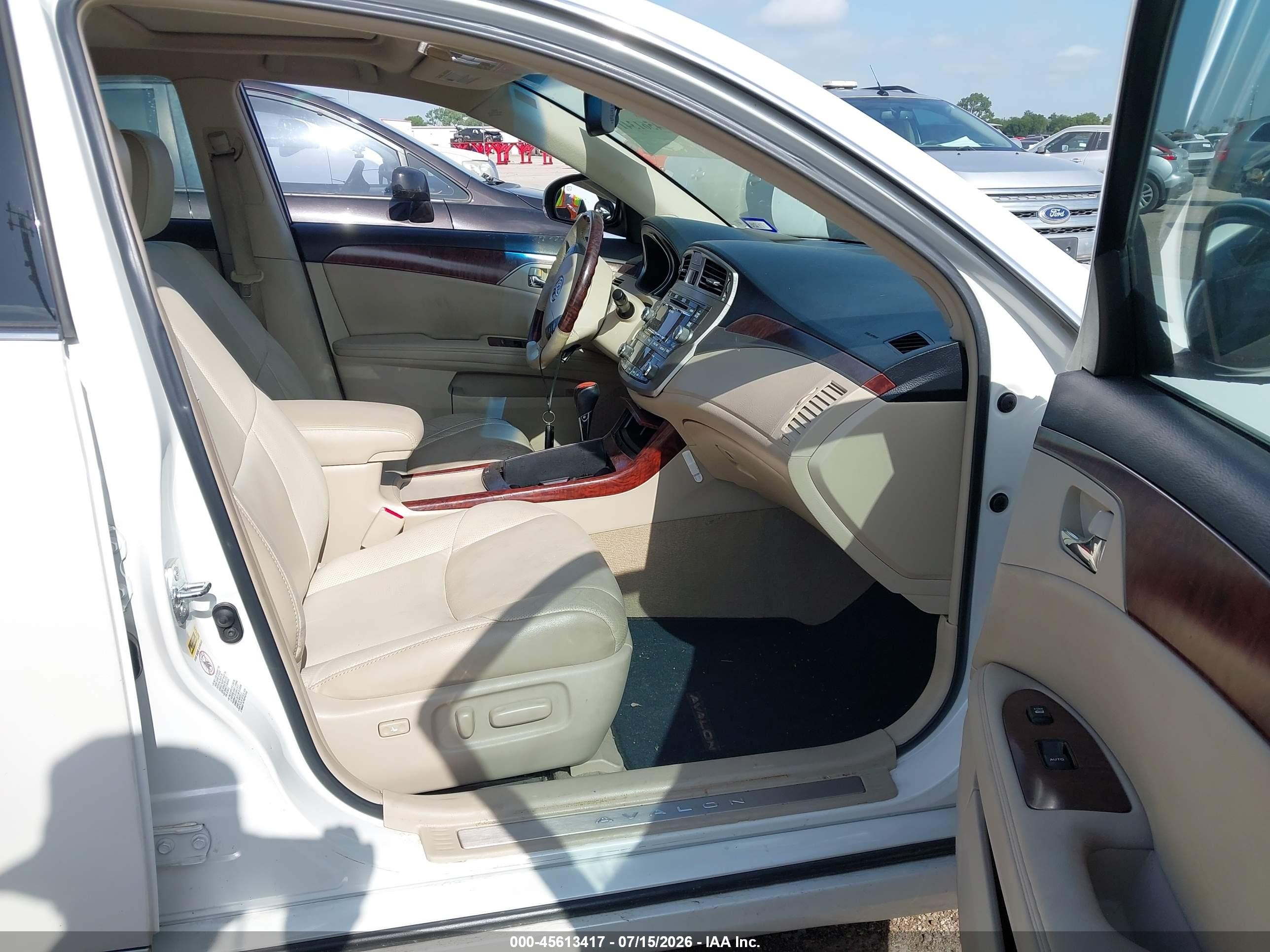 2011 Toyota Avalon Limited White vin: 4T1BK3DB8BU395553