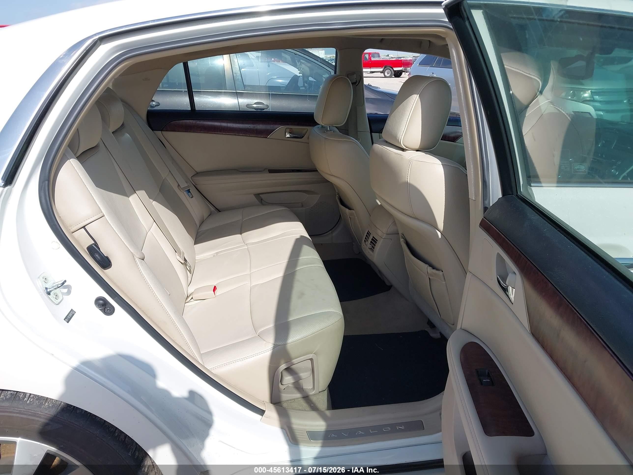 2011 Toyota Avalon Limited White vin: 4T1BK3DB8BU395553