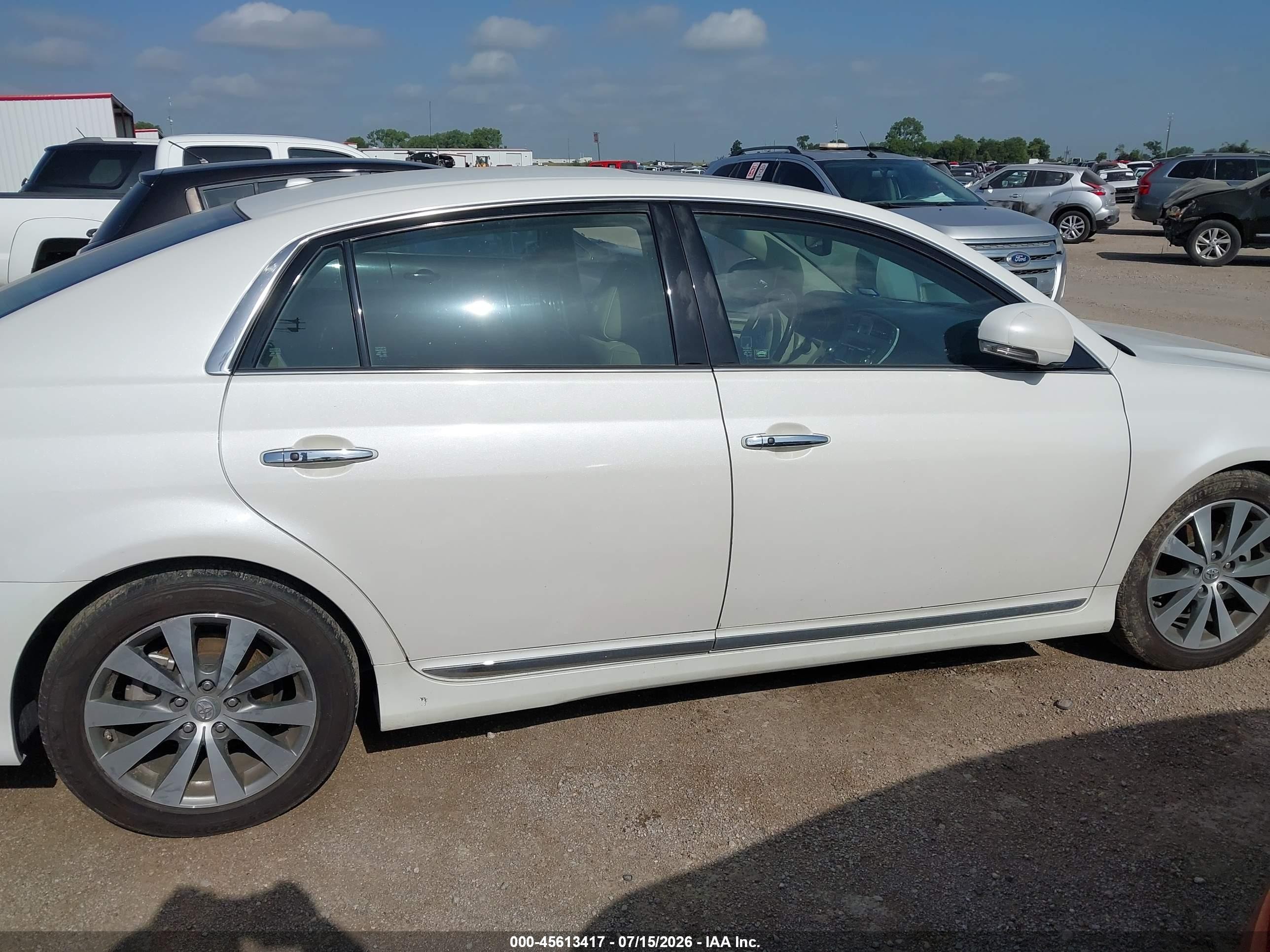 2011 Toyota Avalon Limited White vin: 4T1BK3DB8BU395553