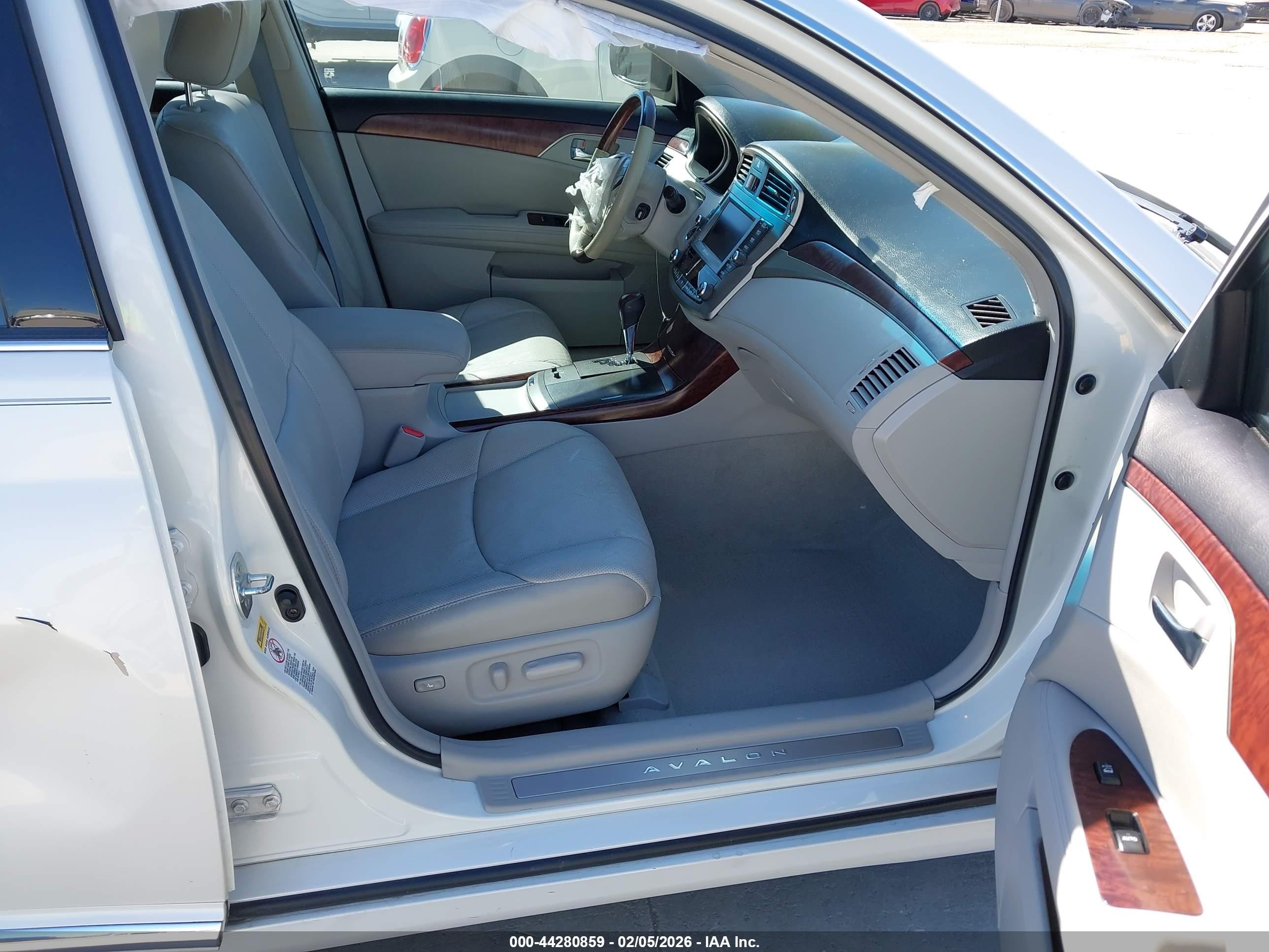 2011 Toyota Avalon Limited White vin: 4T1BK3DB8BU404087