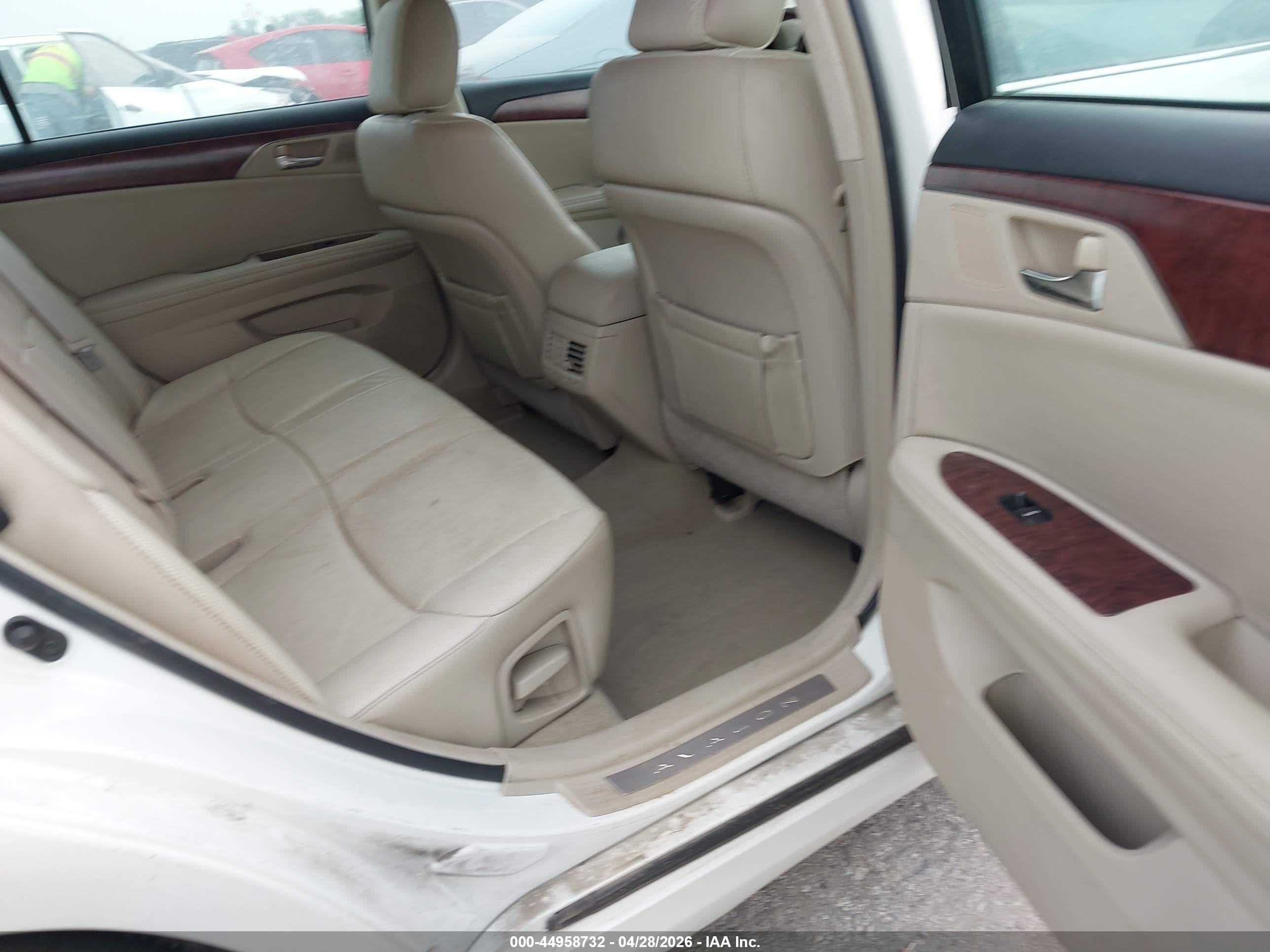 2011 Toyota Avalon Limited White vin: 4T1BK3DB8BU418748