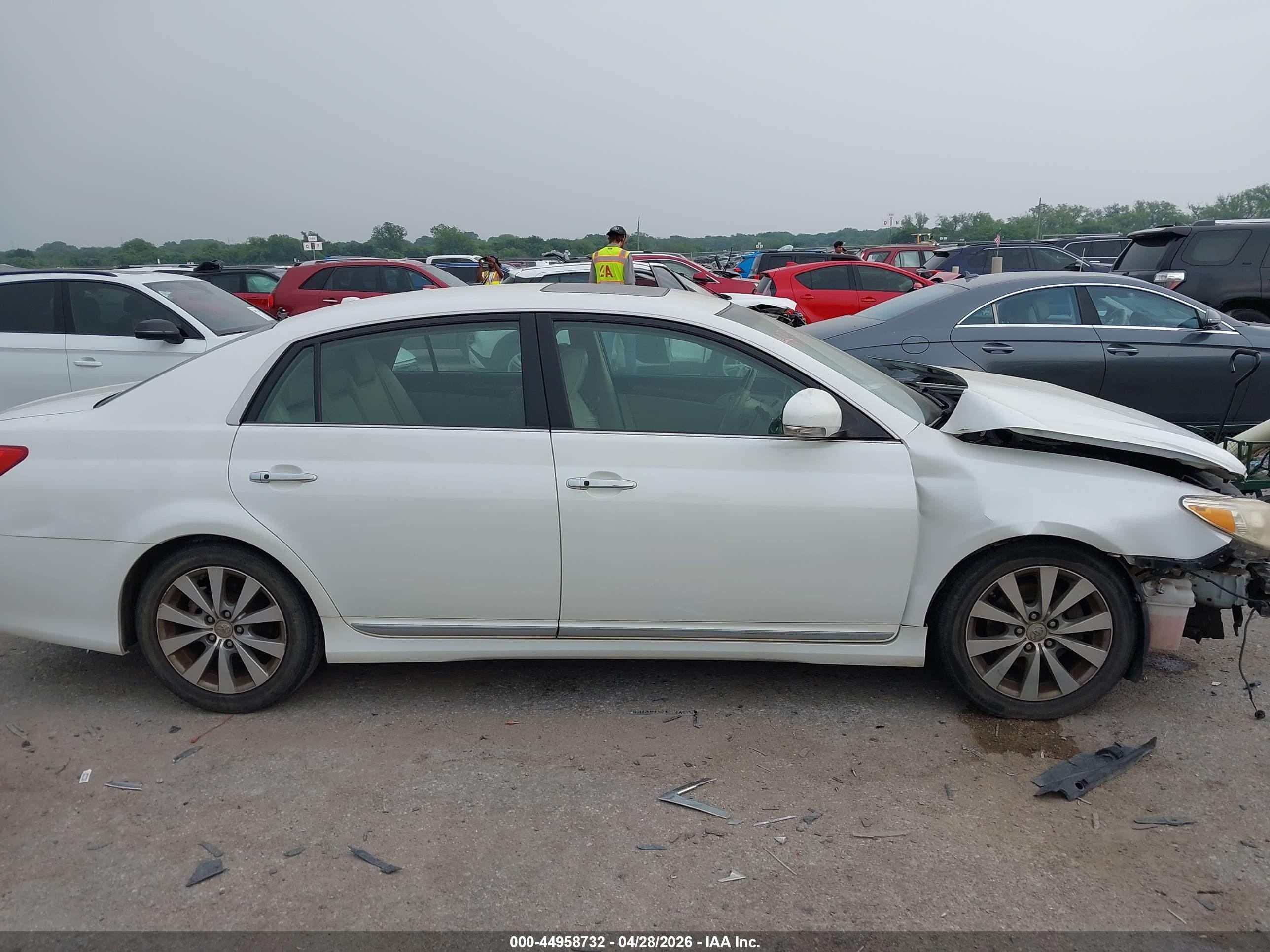 2011 Toyota Avalon Limited White vin: 4T1BK3DB8BU418748