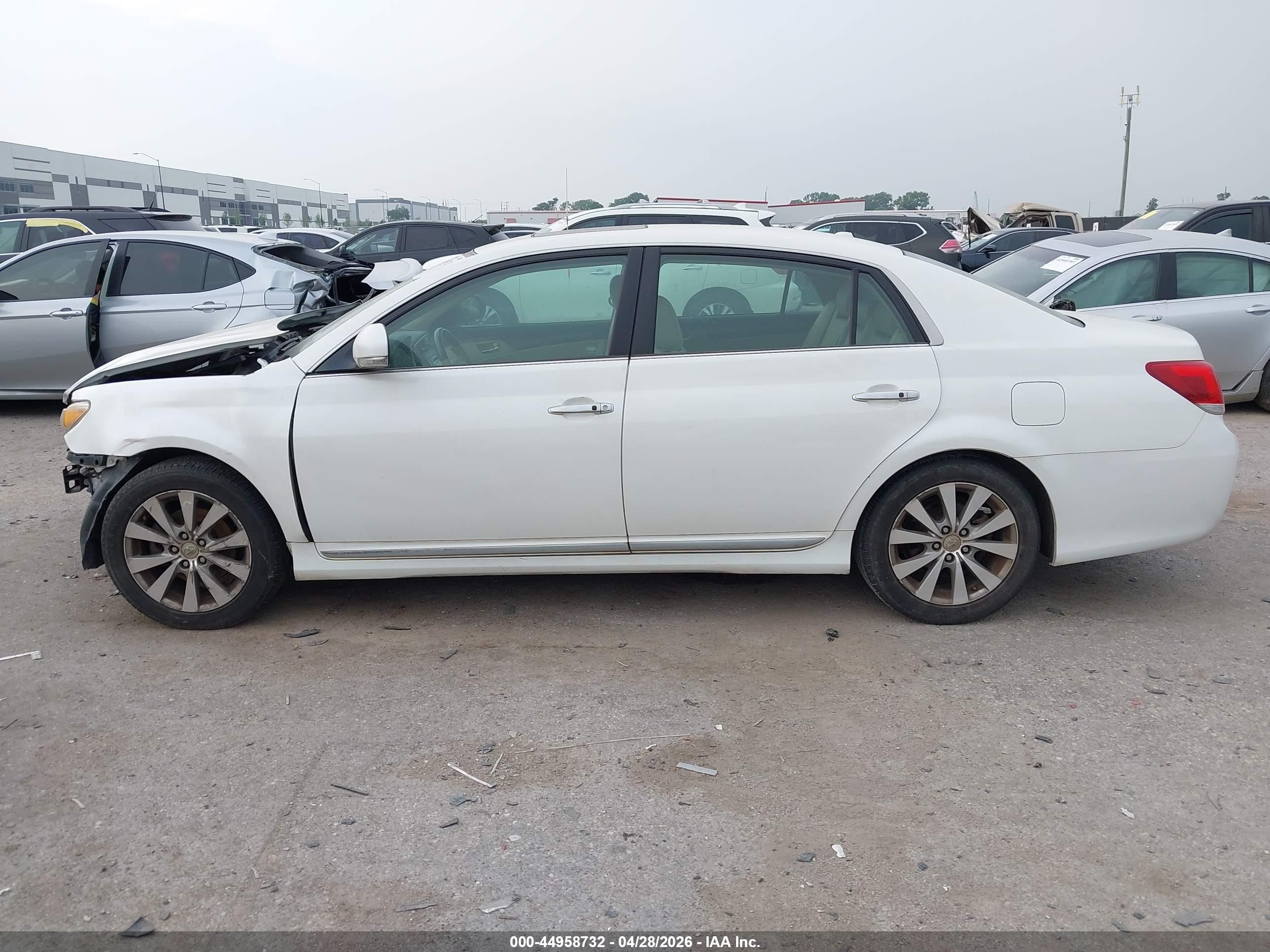 2011 Toyota Avalon Limited White vin: 4T1BK3DB8BU418748