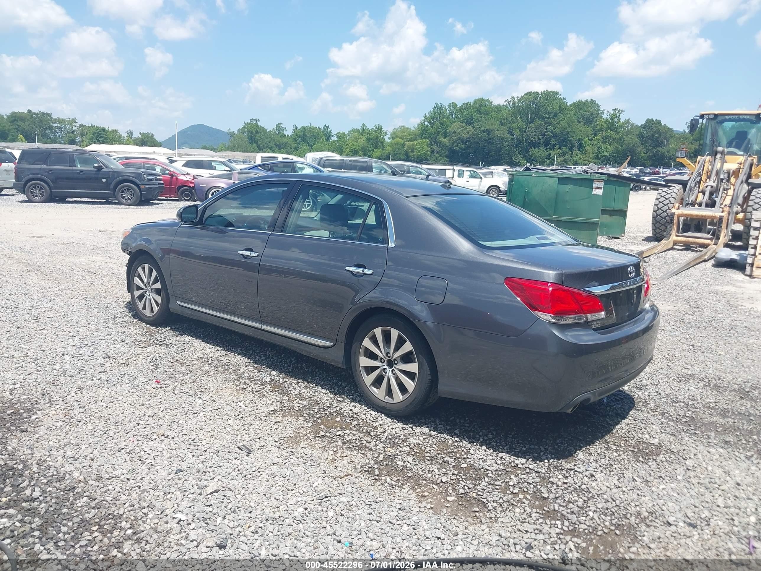 2011 Toyota Avalon Limited Gray vin: 4T1BK3DB8BU420953