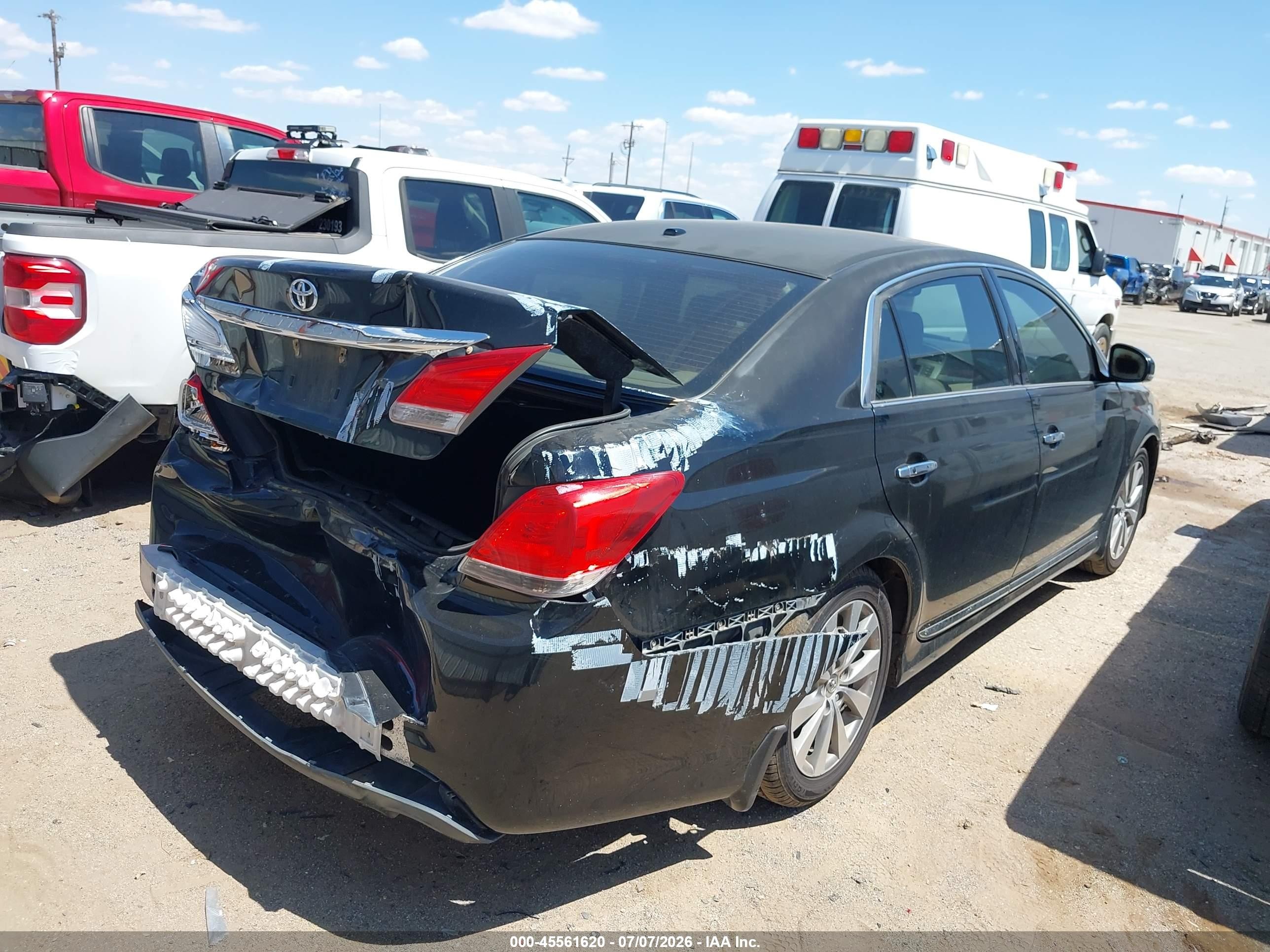 2011 Toyota Avalon Limited Black vin: 4T1BK3DB8BU422167