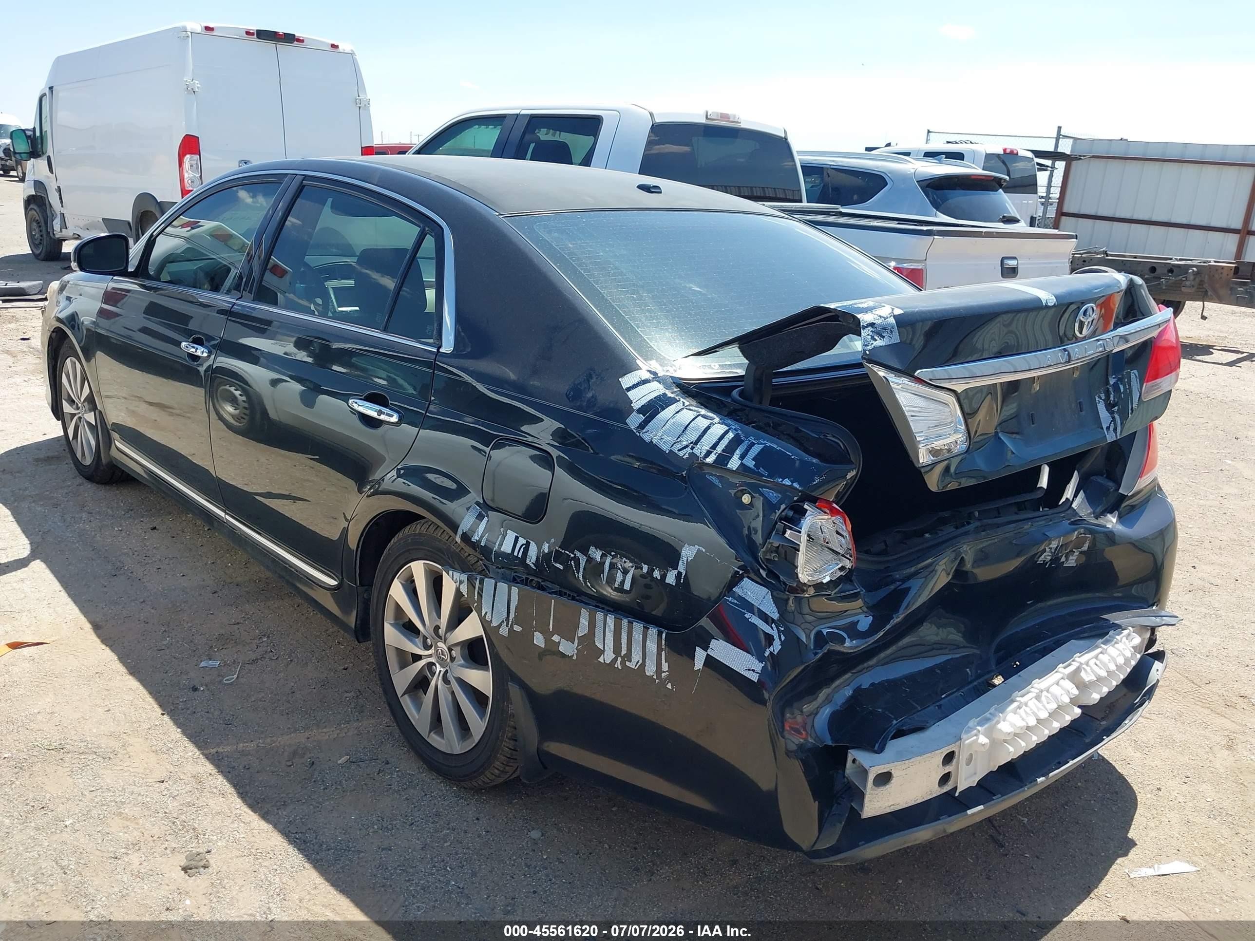 2011 Toyota Avalon Limited Black vin: 4T1BK3DB8BU422167