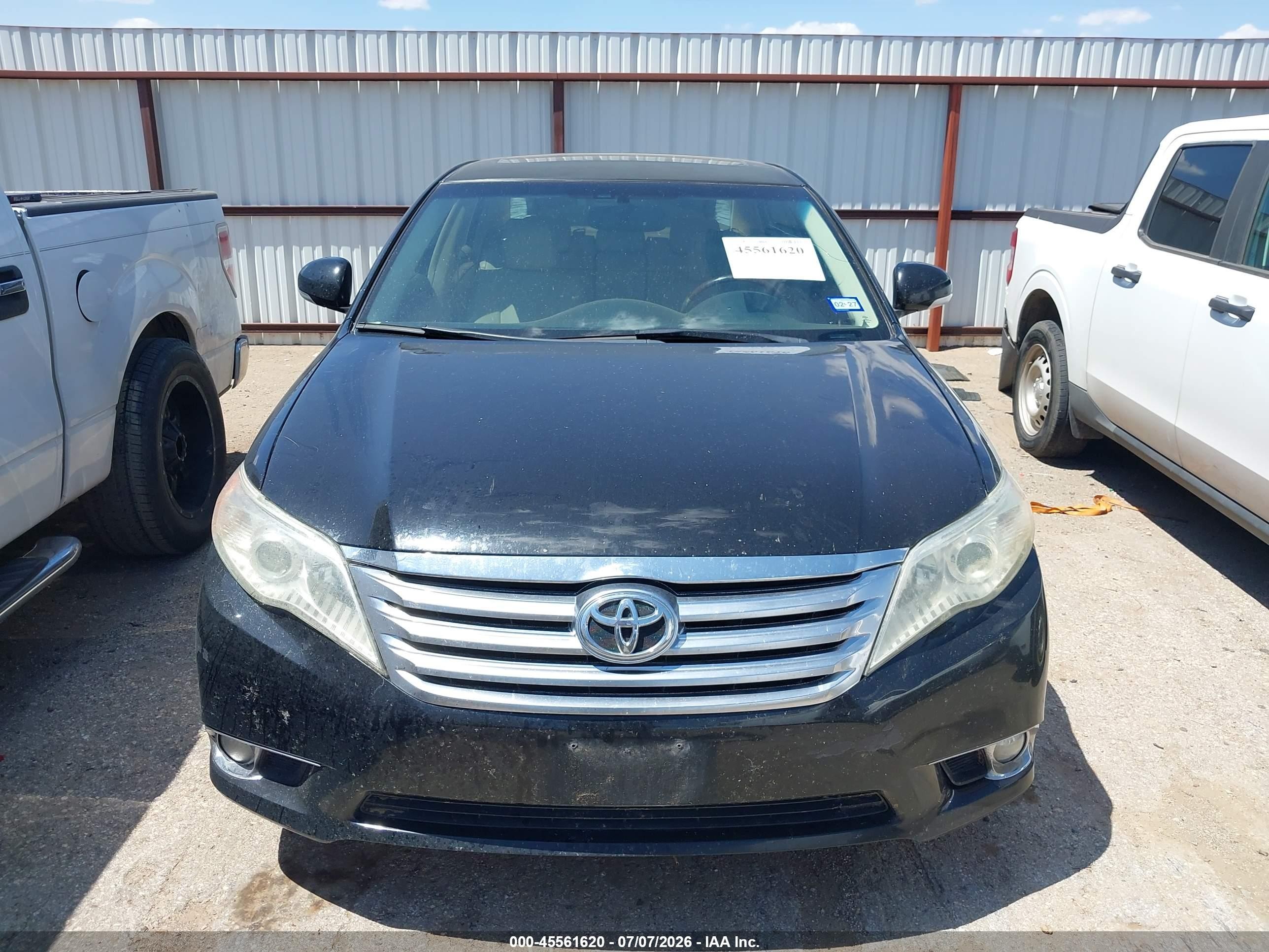 2011 Toyota Avalon Limited Black vin: 4T1BK3DB8BU422167