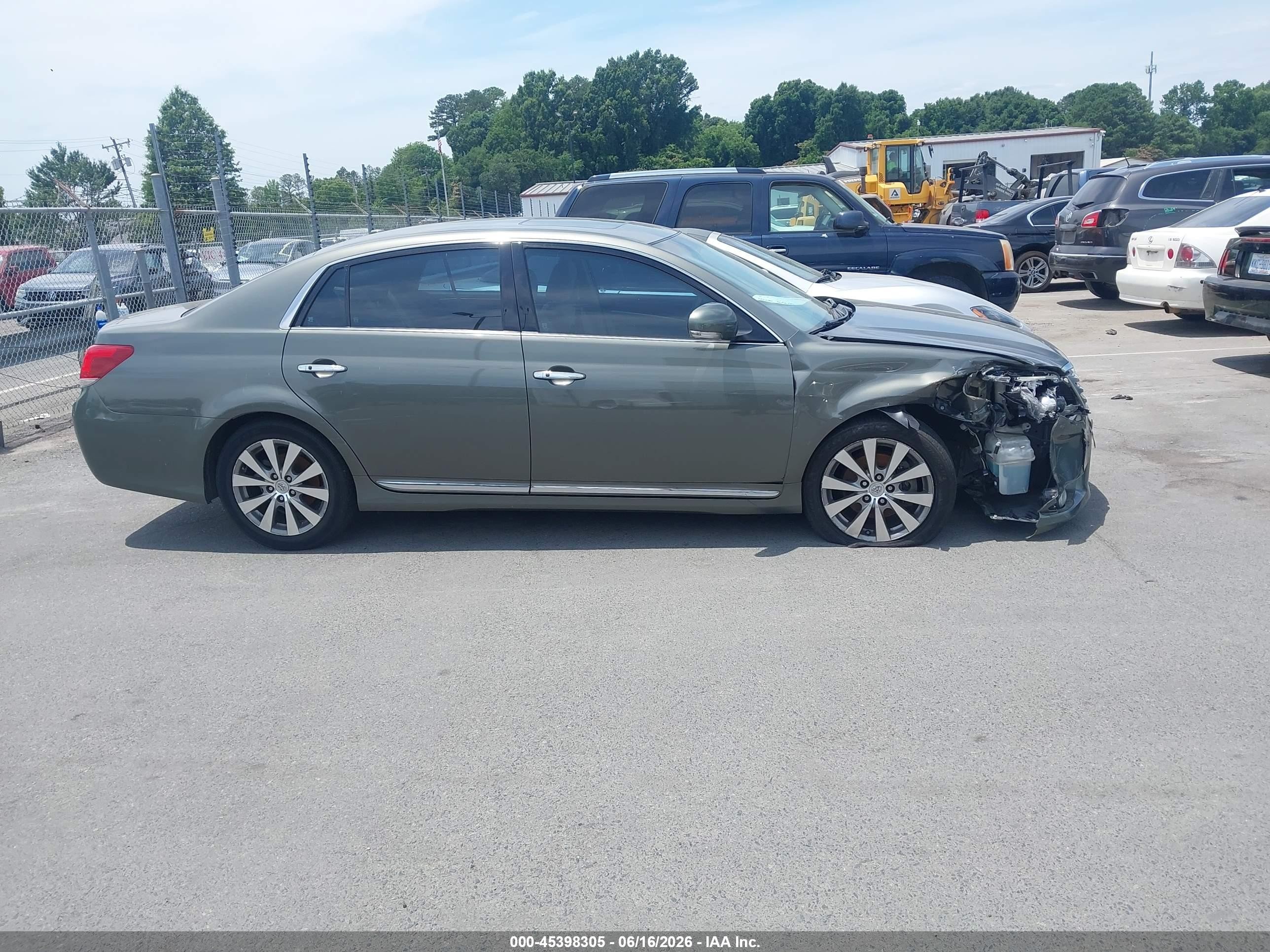 2011 Toyota Avalon Limited Зеленый vin: 4T1BK3DB8BU426560