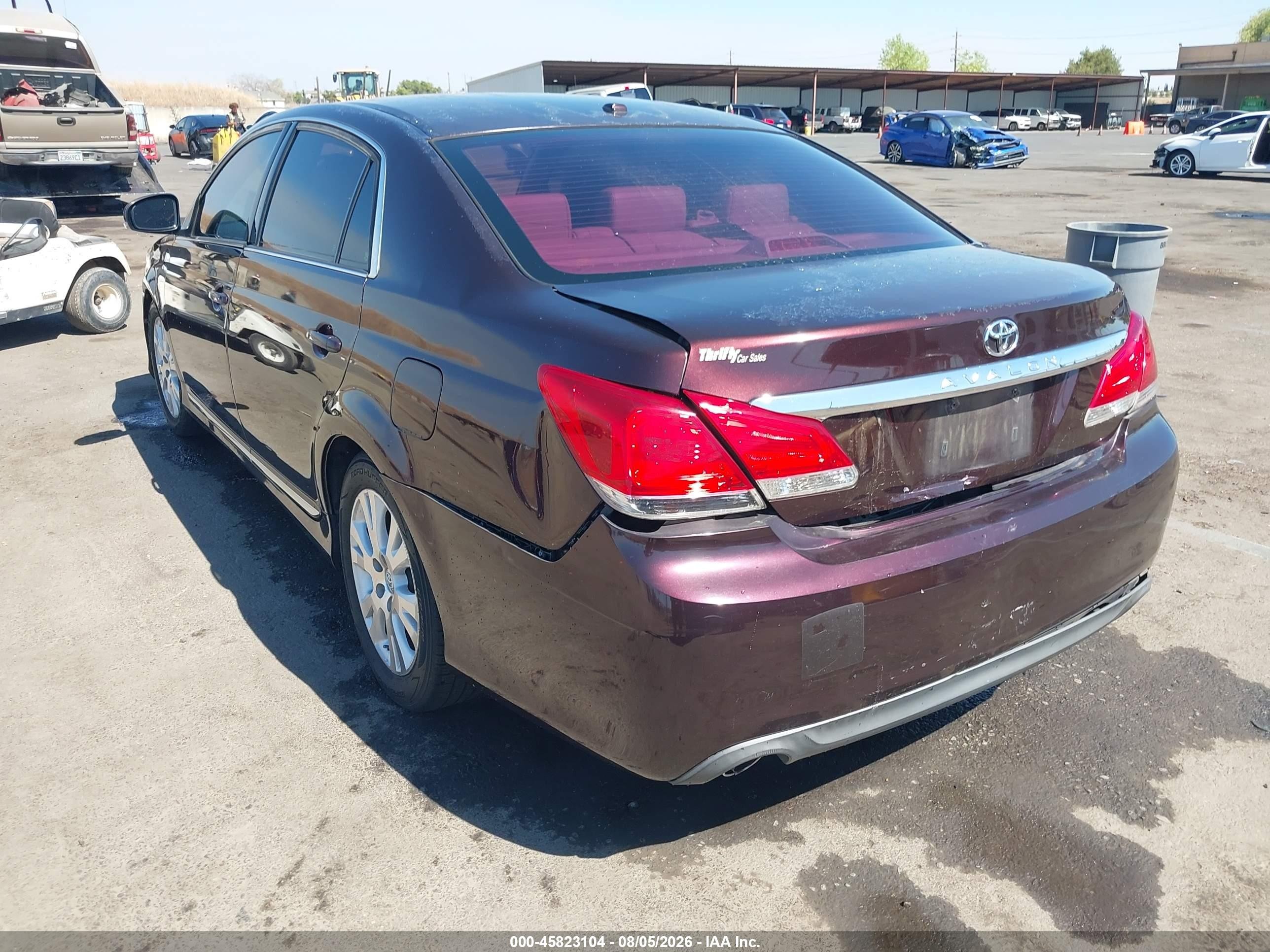 2012 Toyota Avalon   Maroon vin: 4T1BK3DB8CU462685