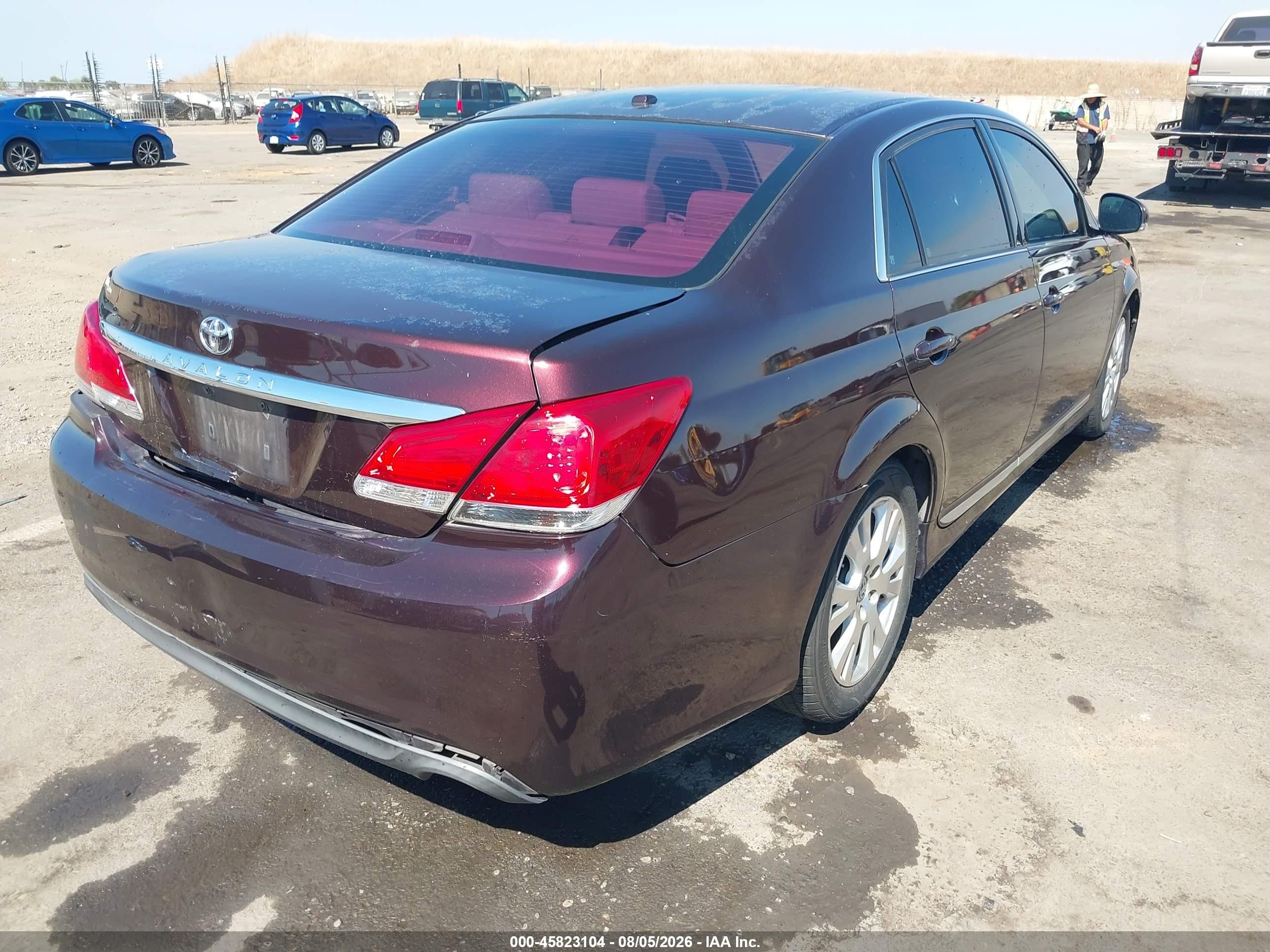 2012 Toyota Avalon   Maroon vin: 4T1BK3DB8CU462685