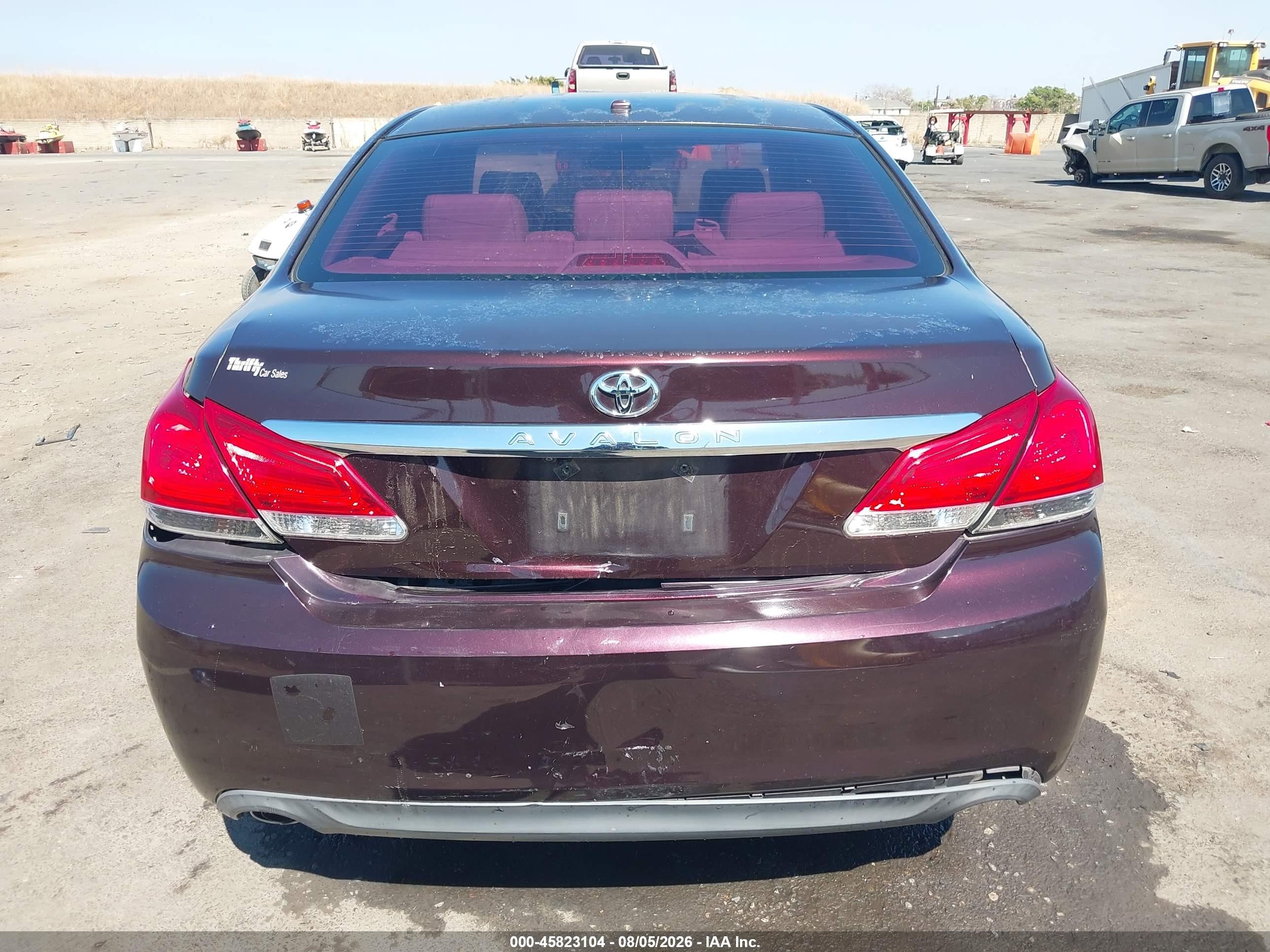 2012 Toyota Avalon   Maroon vin: 4T1BK3DB8CU462685