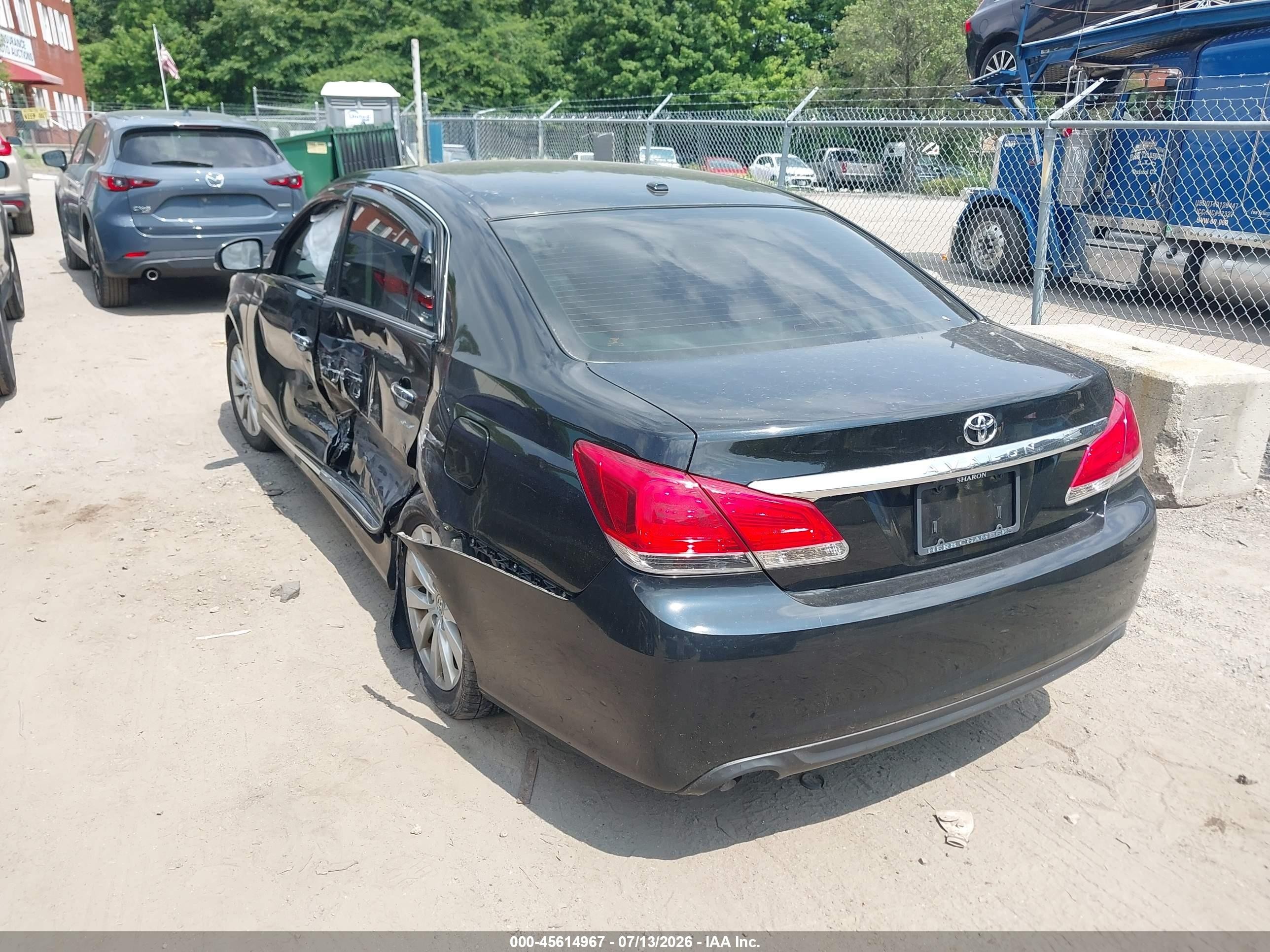 2012 Toyota Avalon Limited Black vin: 4T1BK3DB8CU473007