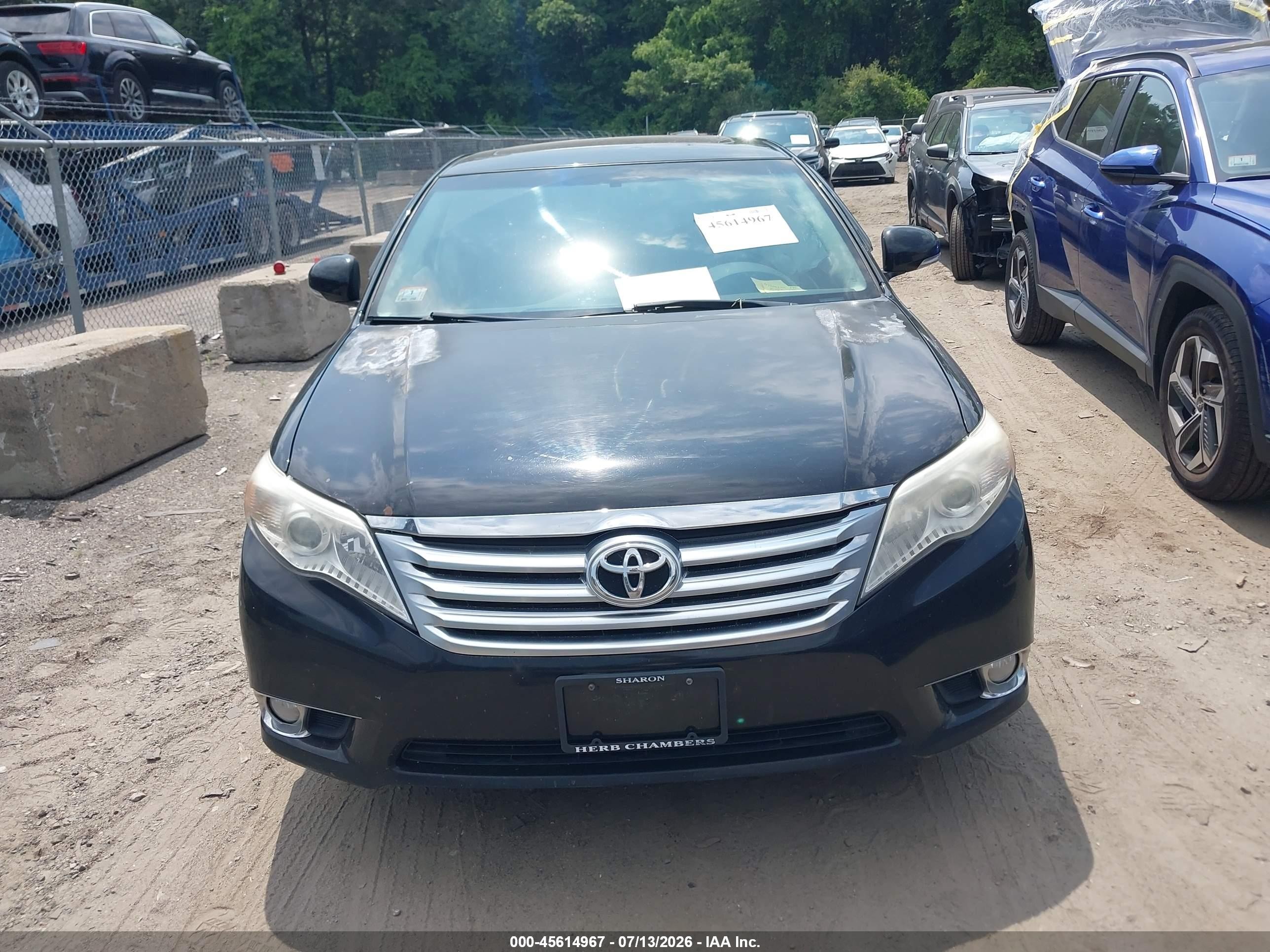 2012 Toyota Avalon Limited Black vin: 4T1BK3DB8CU473007