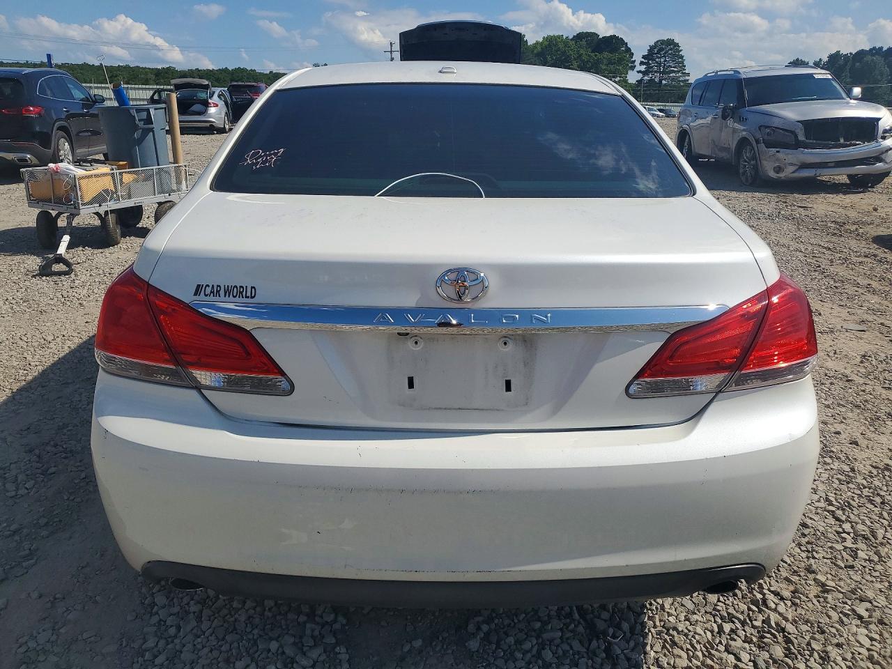 2011 Toyota Avalon White vin: 4T1BK3DB9BU371939