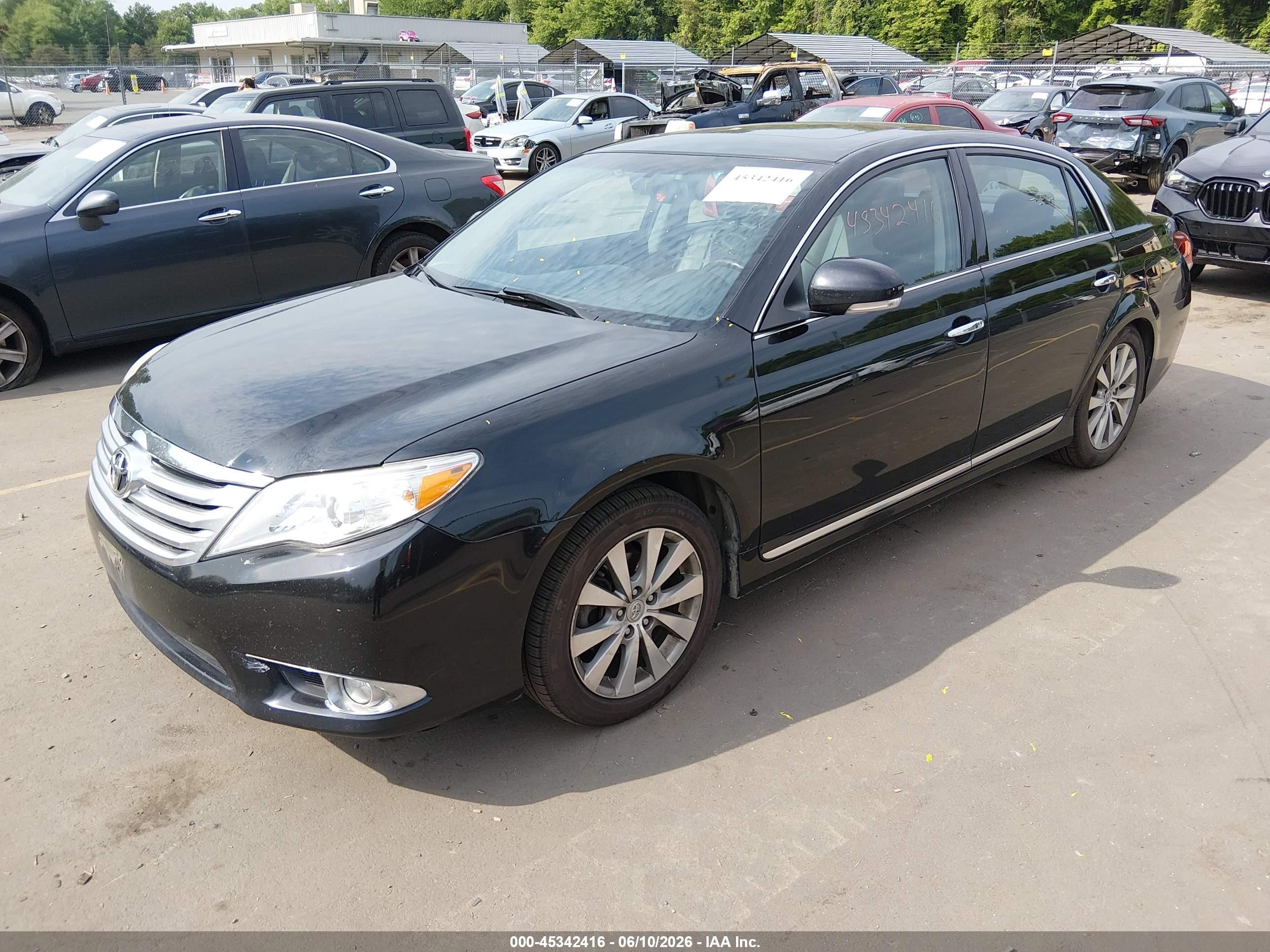 2011 Toyota Avalon Limited Black vin: 4T1BK3DB9BU374436