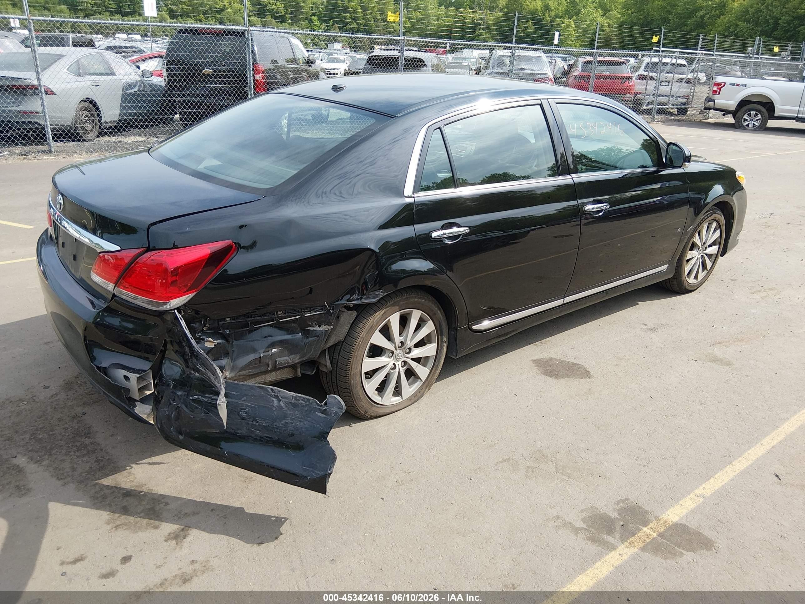 2011 Toyota Avalon Limited Black vin: 4T1BK3DB9BU374436