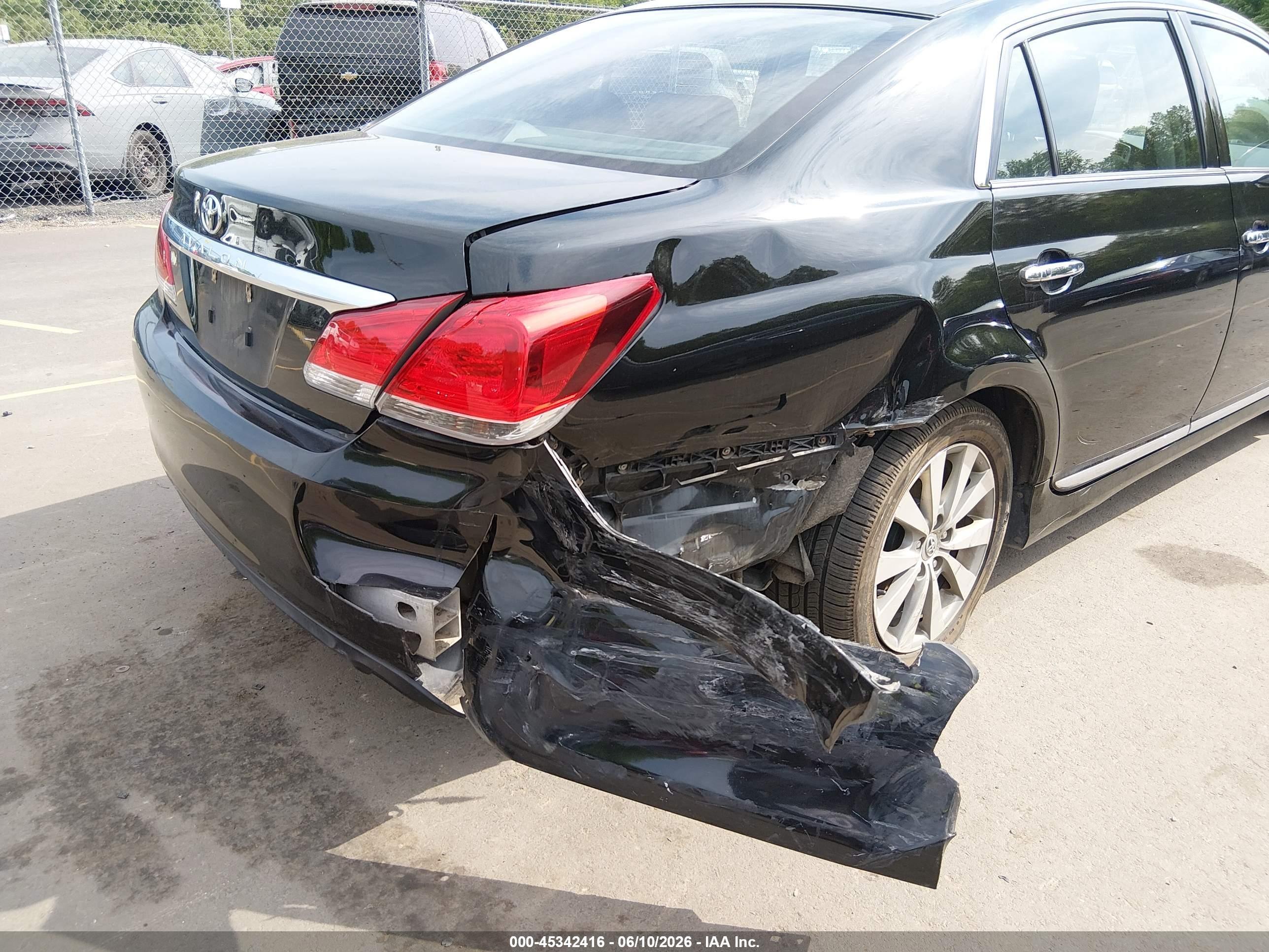 2011 Toyota Avalon Limited Black vin: 4T1BK3DB9BU374436