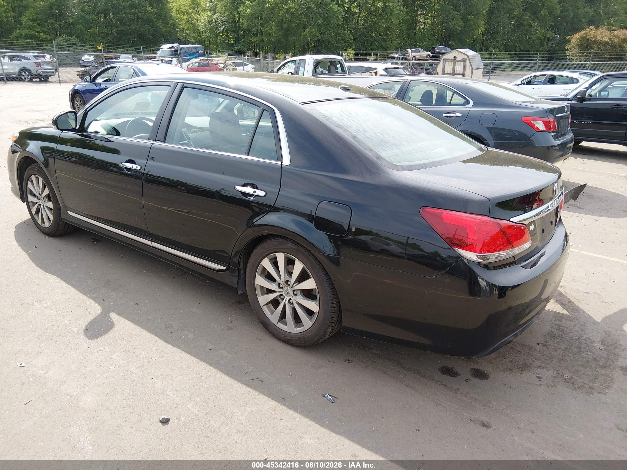 2011 Toyota Avalon Limited Black vin: 4T1BK3DB9BU374436