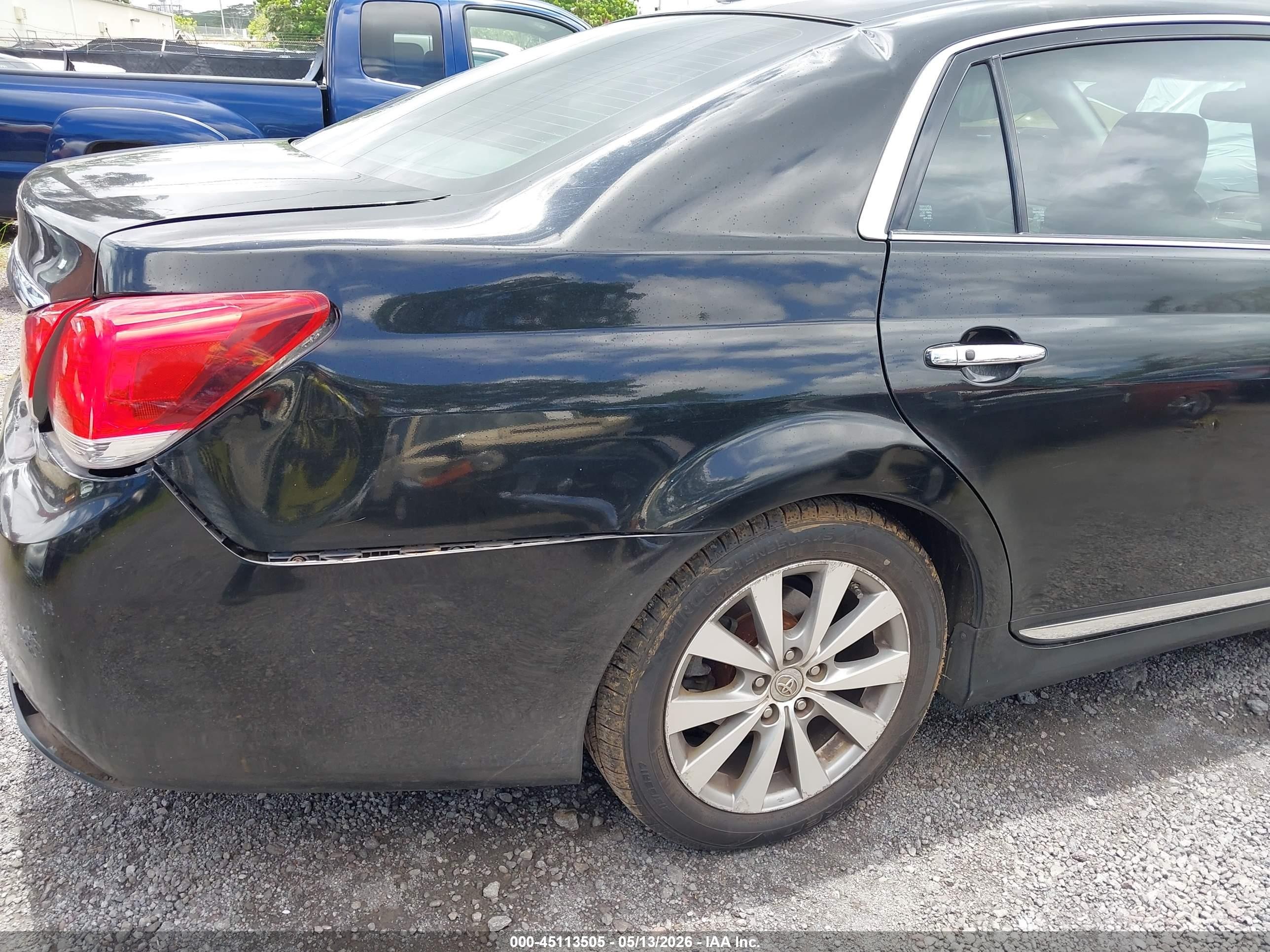 2011 Toyota Avalon Limited Black vin: 4T1BK3DB9BU377725